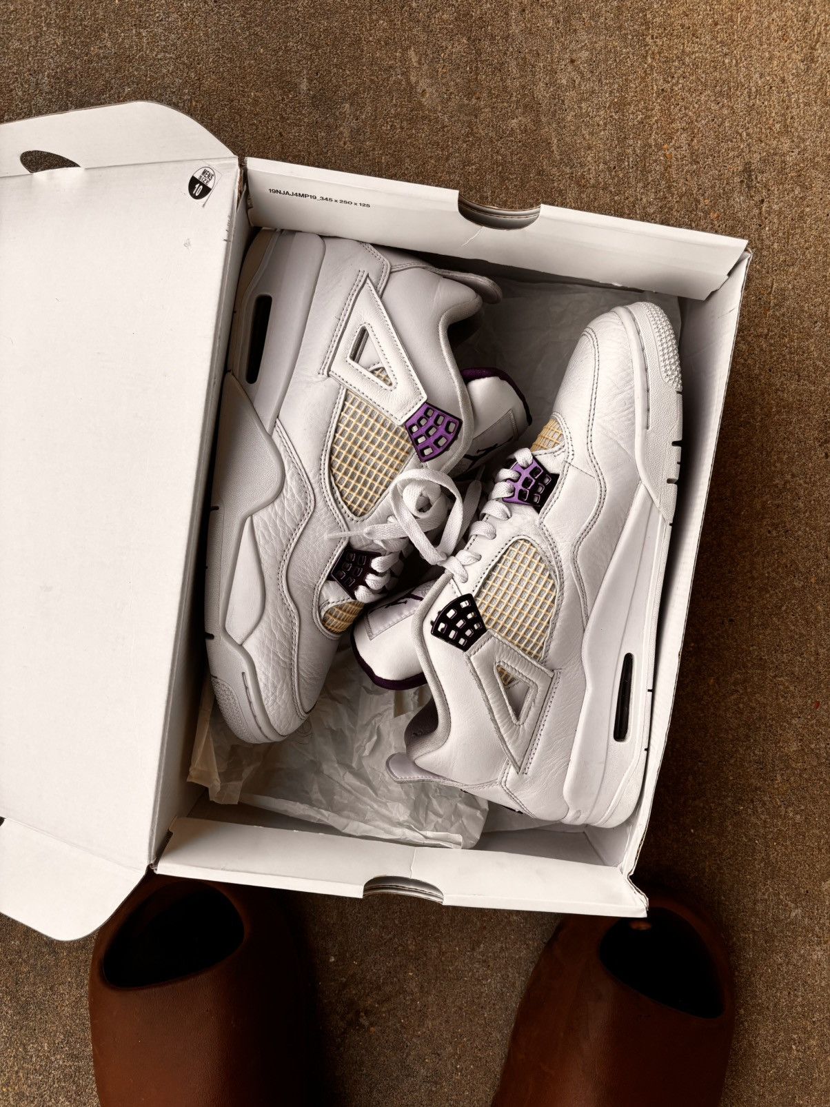 Nike Jordan 4 Metallic Purple Size US 10 / EU 43 - 1 Thumbnail