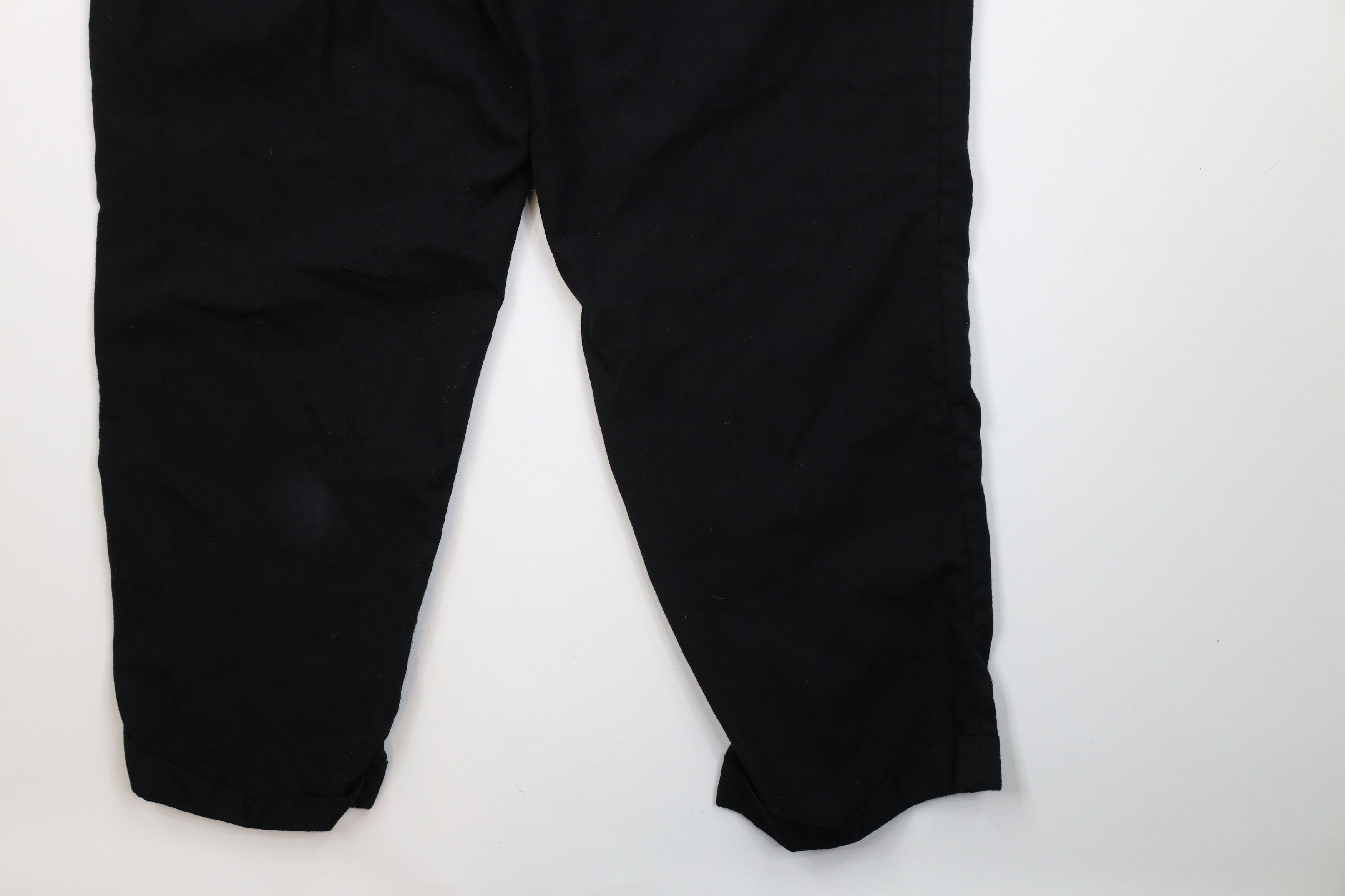 Chaps Vintage 90s Y2K Chaps Wool Knit Wide Leg Chino Pants Black Size US 38 / EU 54 - 14 Thumbnail