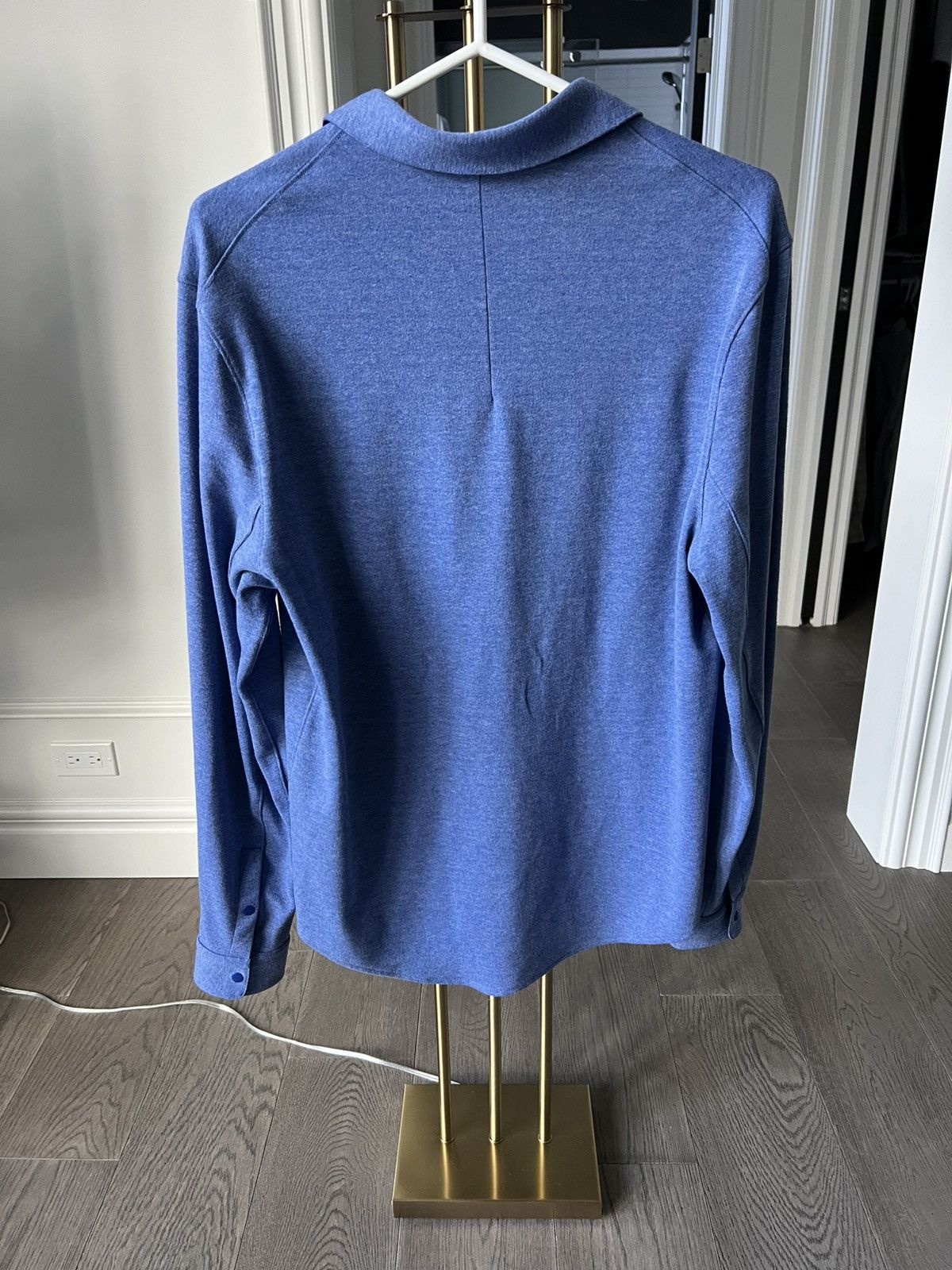 Lululemon Lululemon Soft Knit Overshirt - Heathered True Navy - Size M Size US M / EU 48-50 / 2 - 2 Thumbnail
