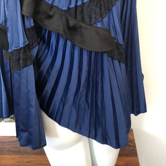 Self-Portrait SELF PORTRAITUS 2 PLEATED TOP blouse Size XS / US 0-2 / IT 36-38 - 6 Thumbnail