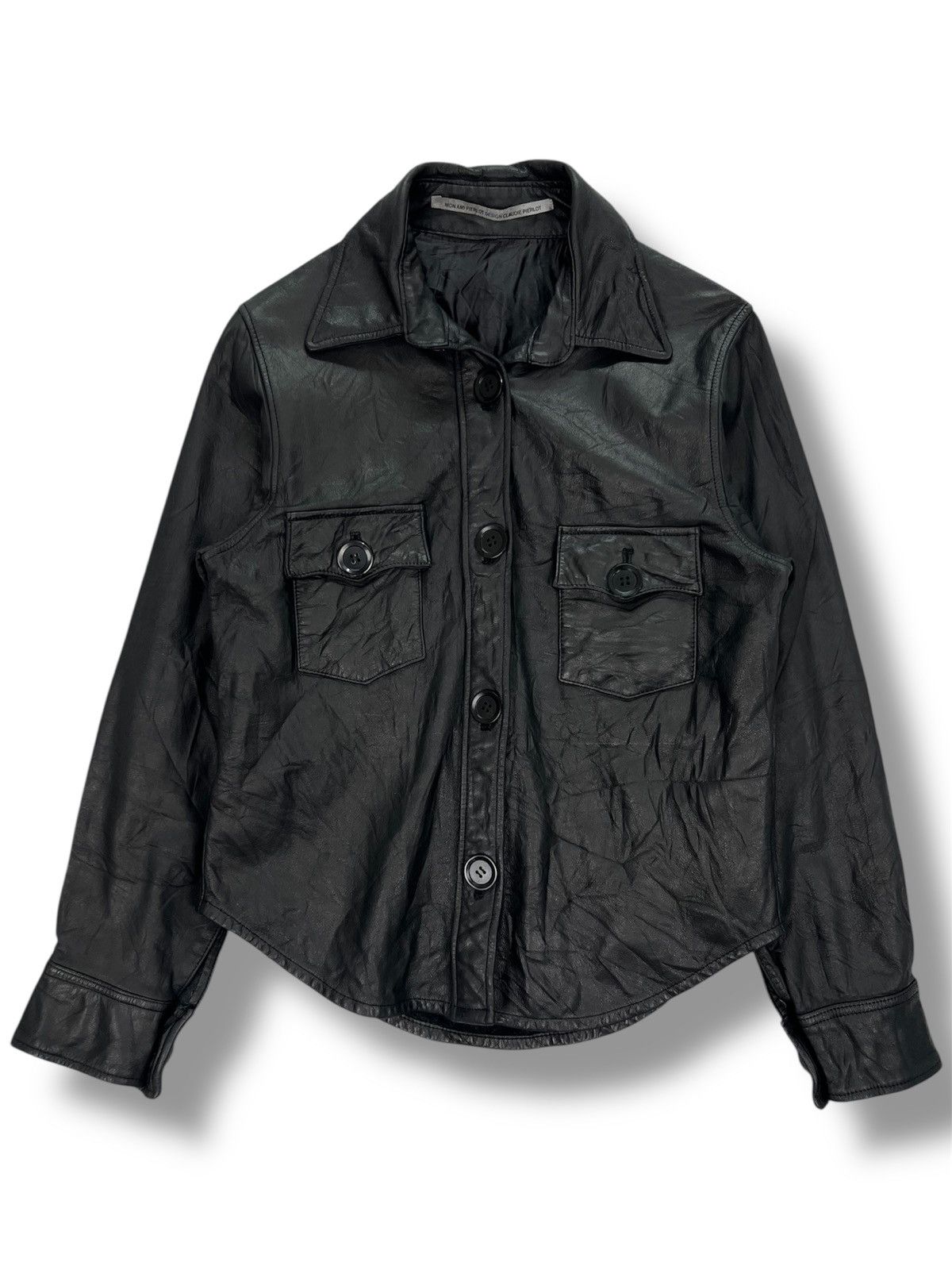 Genuine Leather Mon Ami Pierlot Design Claudie Pierlot Leather Jacket Size XS / US 0-2 / IT 36-38 - 1 Thumbnail