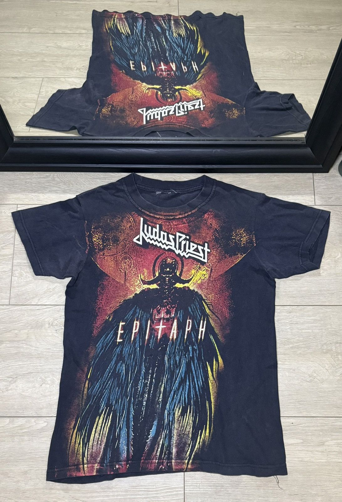 Giant Y2K 2000s Judas Priest “Epitaph Jumbo” Tour All Over Print S Size US S / EU 44-46 / 1 - 1 Thumbnail