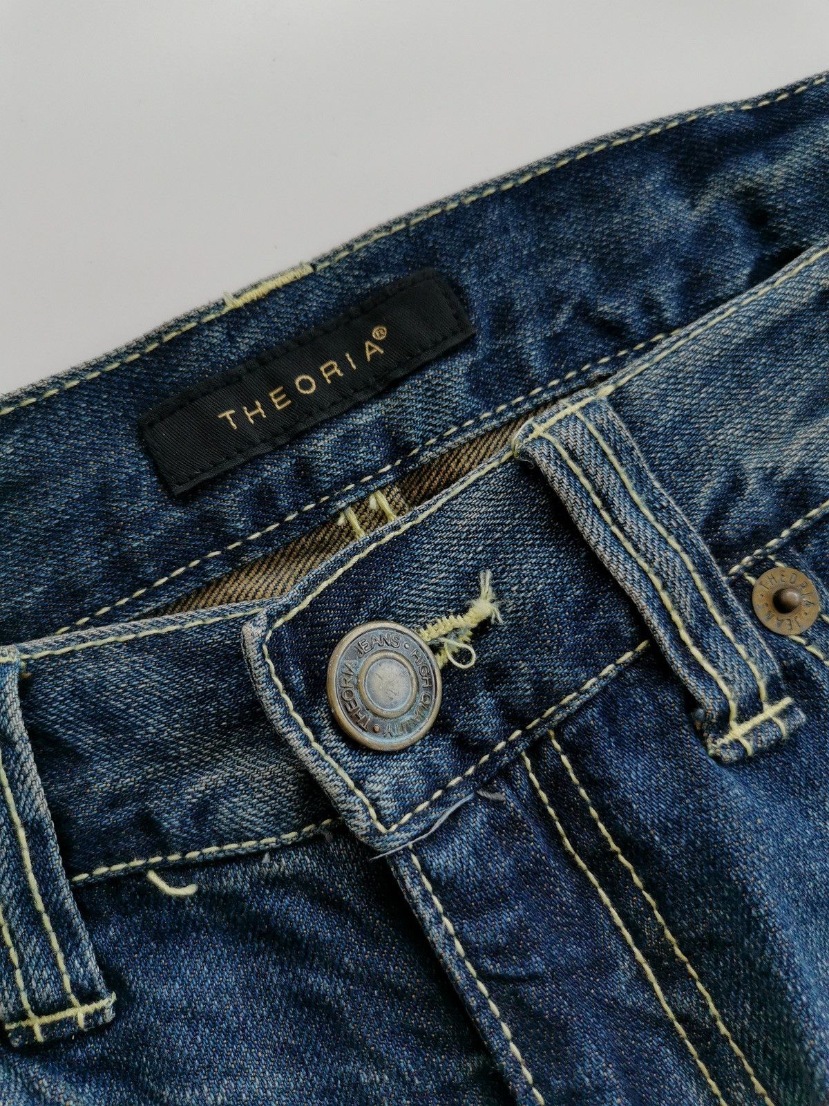 Japanese Brand Theoria Japan ASOP8.002 Printed Denim Jeans Size US 33 - 7 Thumbnail