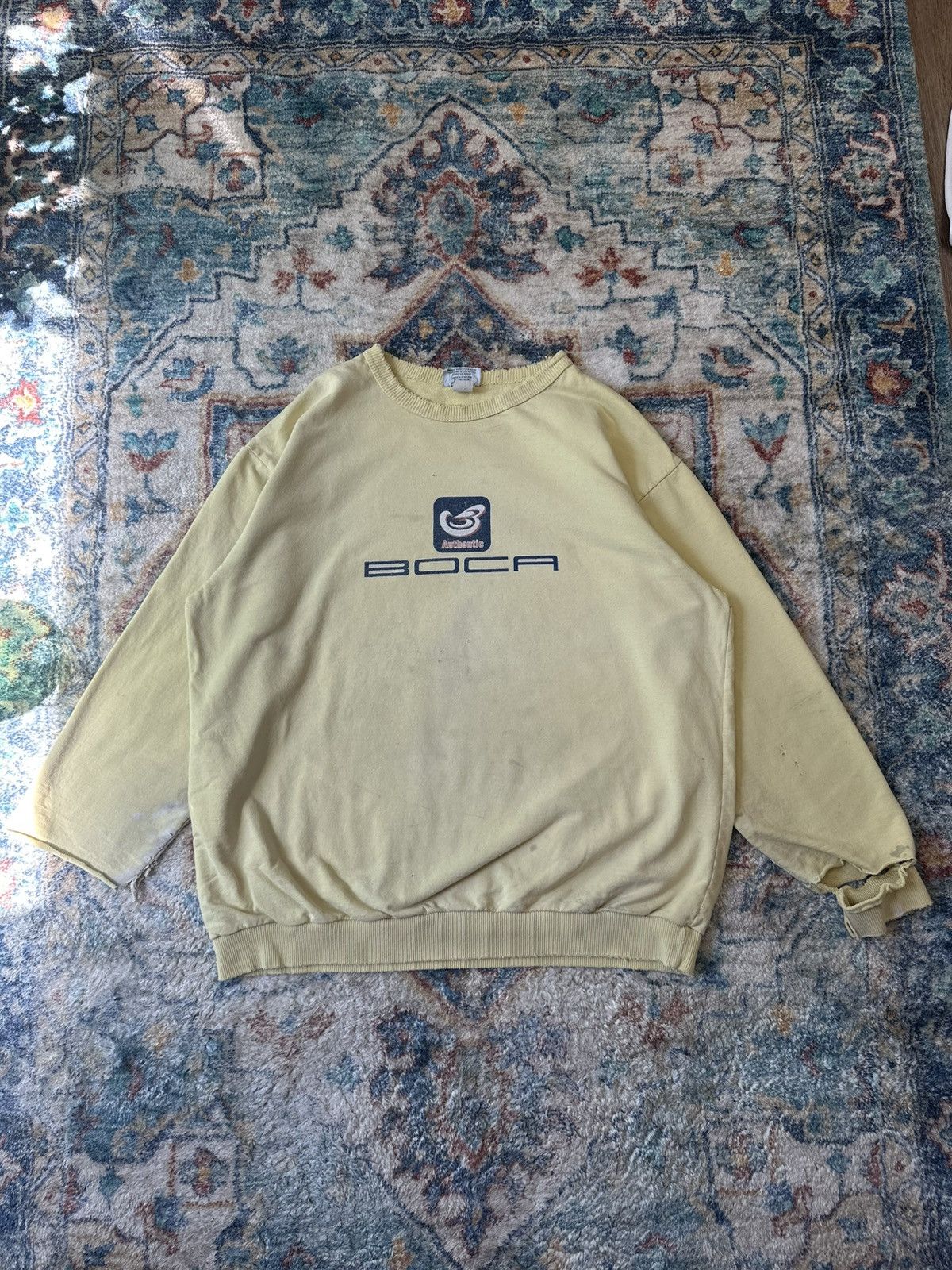 Vintage Vintage Boca Spellout DISTRESSED Crewneck Size XL Size US XL / EU 56 / 4 - 1 Thumbnail
