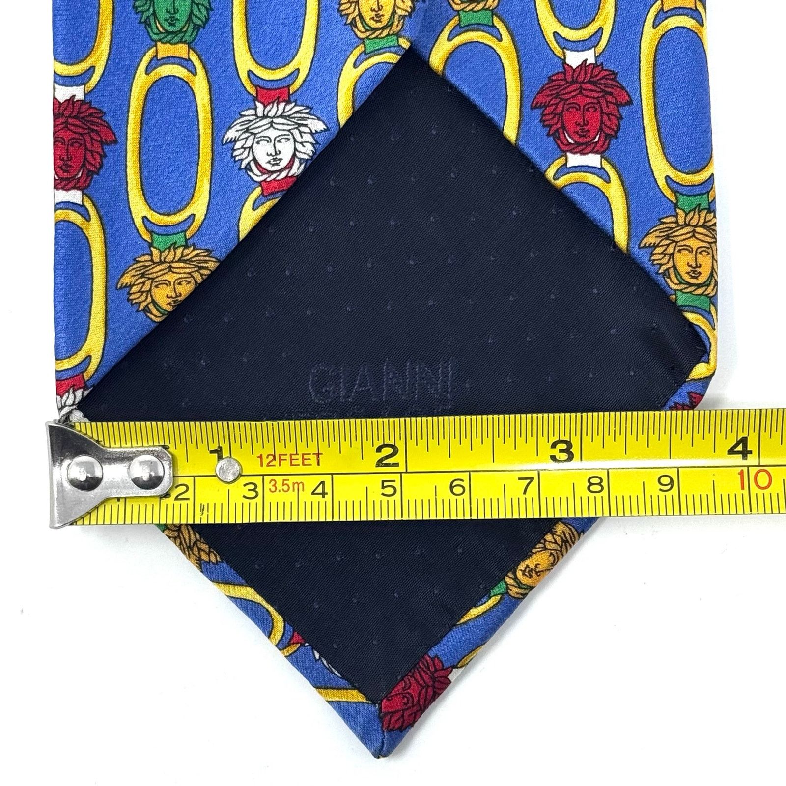 Versace Versace Blue Medusa Tie Size ONE SIZE - 11 Thumbnail