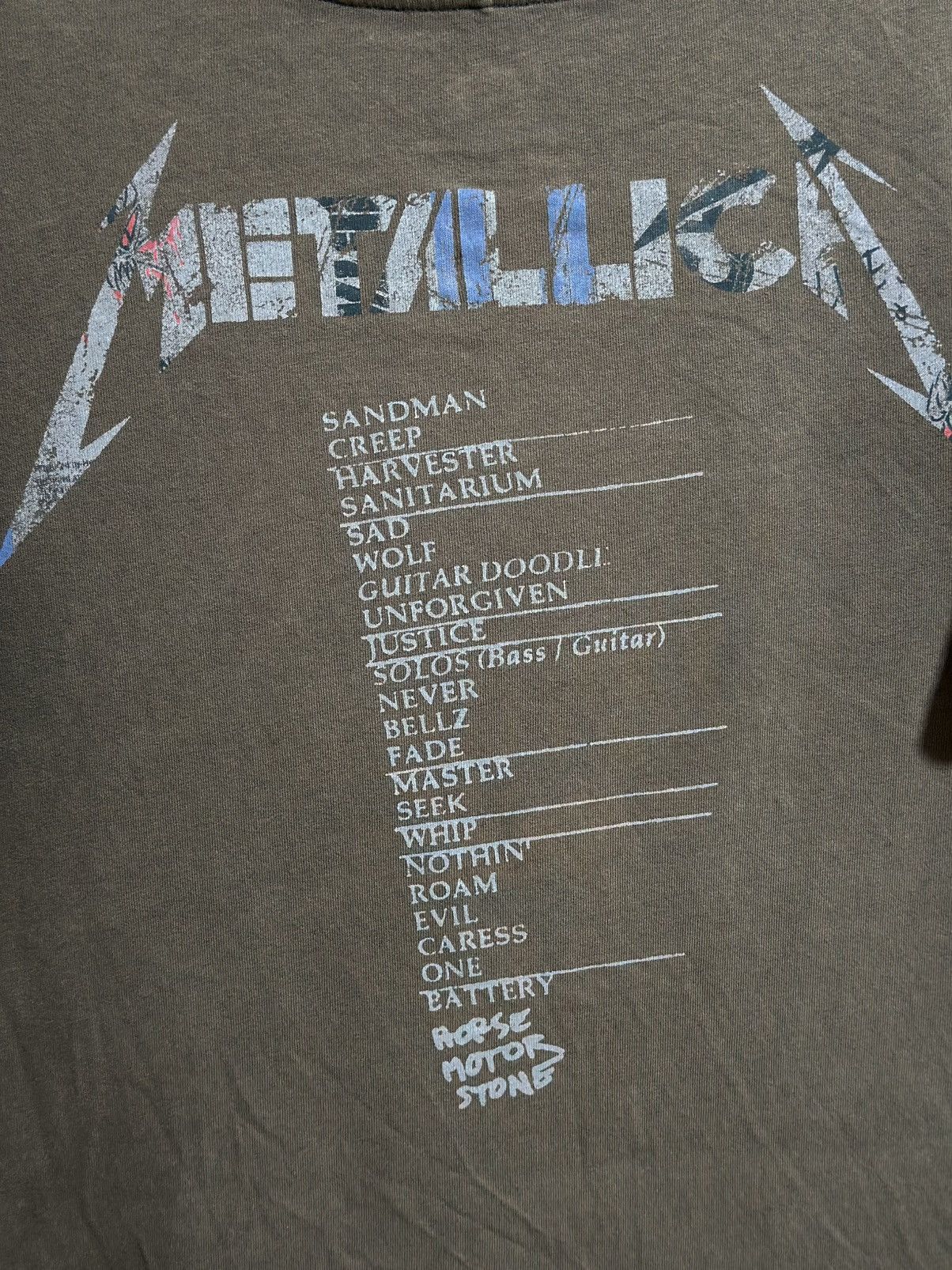 Band Tees Thrashed Uniqlo X Metallica Sun Faded Tee Size US L / EU 52-54 / 3 - 8 Thumbnail