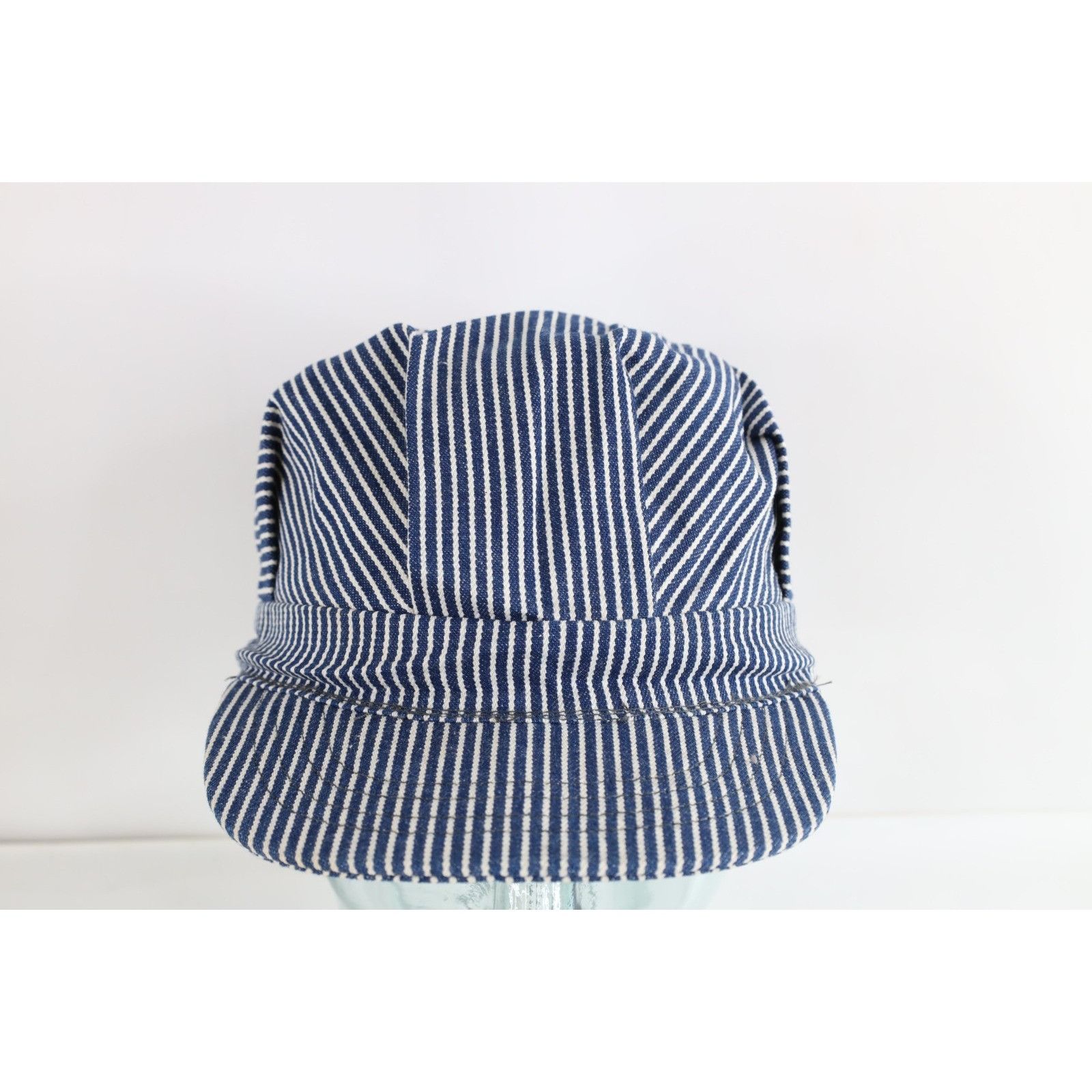 Vintage Vintage 70s Streetwear Hickory Striped Train Conductor Hat Size ONE SIZE - 1 Thumbnail