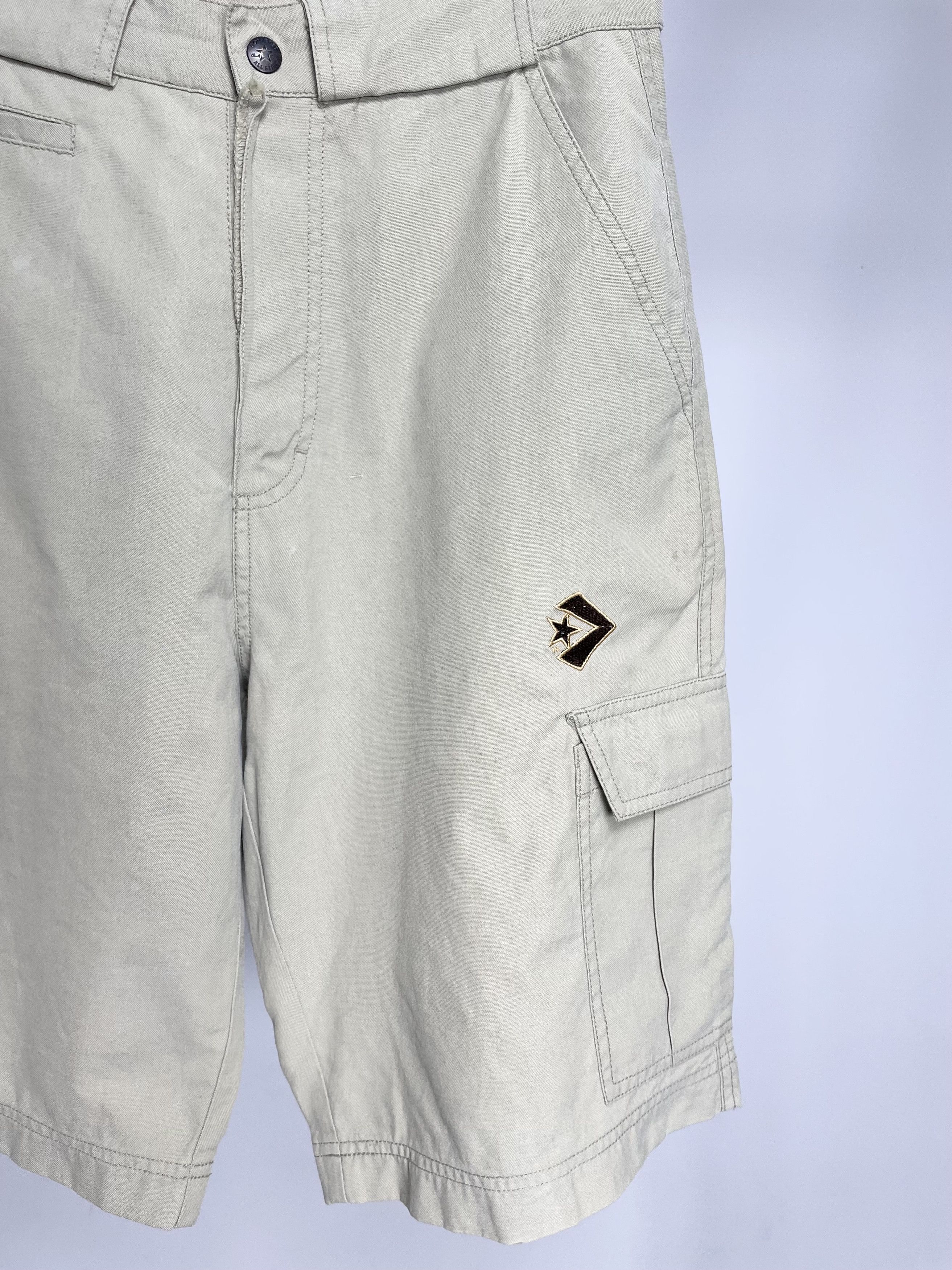 Converse Converse All Stars Vintage Beige Y2k Cargo Trail Shorts Size US 30 / EU 46 - 4 Thumbnail
