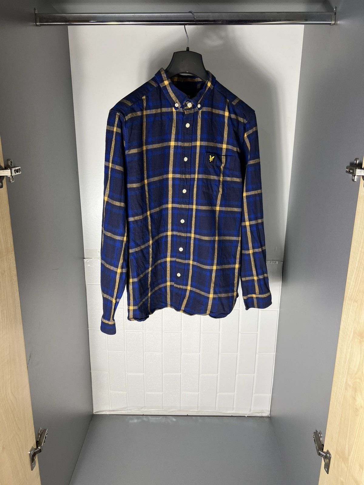 Lyle & Scott × Vintage VERY RARE LYLE & SCOTT FLANNEL DESIGNER SHIRT CASUAL Y2K 90s Size US L / EU 52-54 / 3 - 2 Thumbnail