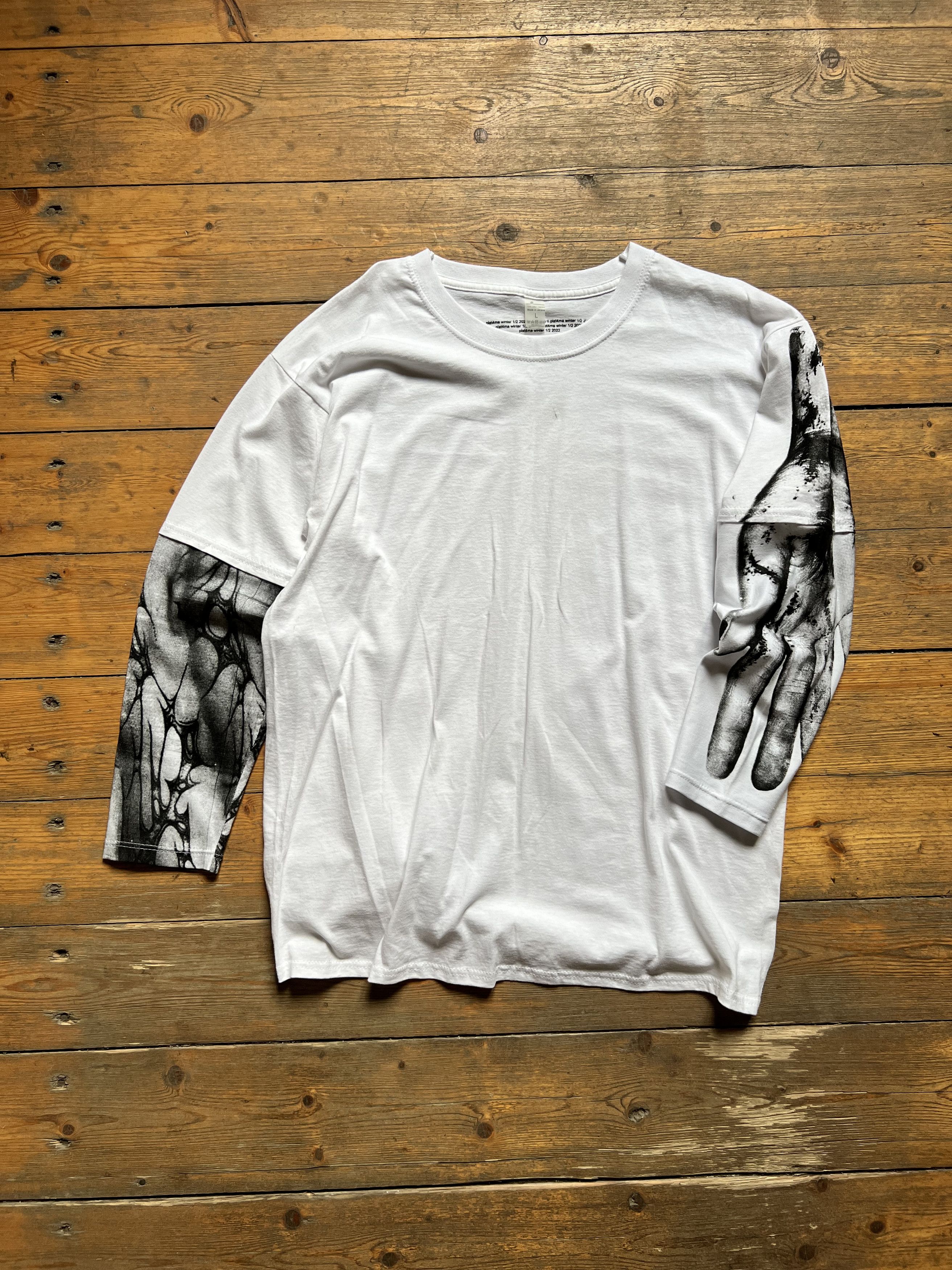 Fuck The Population PLA4 Hands Tribal Acid Punk Longsleeve Size US L / EU 52-54 / 3 - 1 Thumbnail