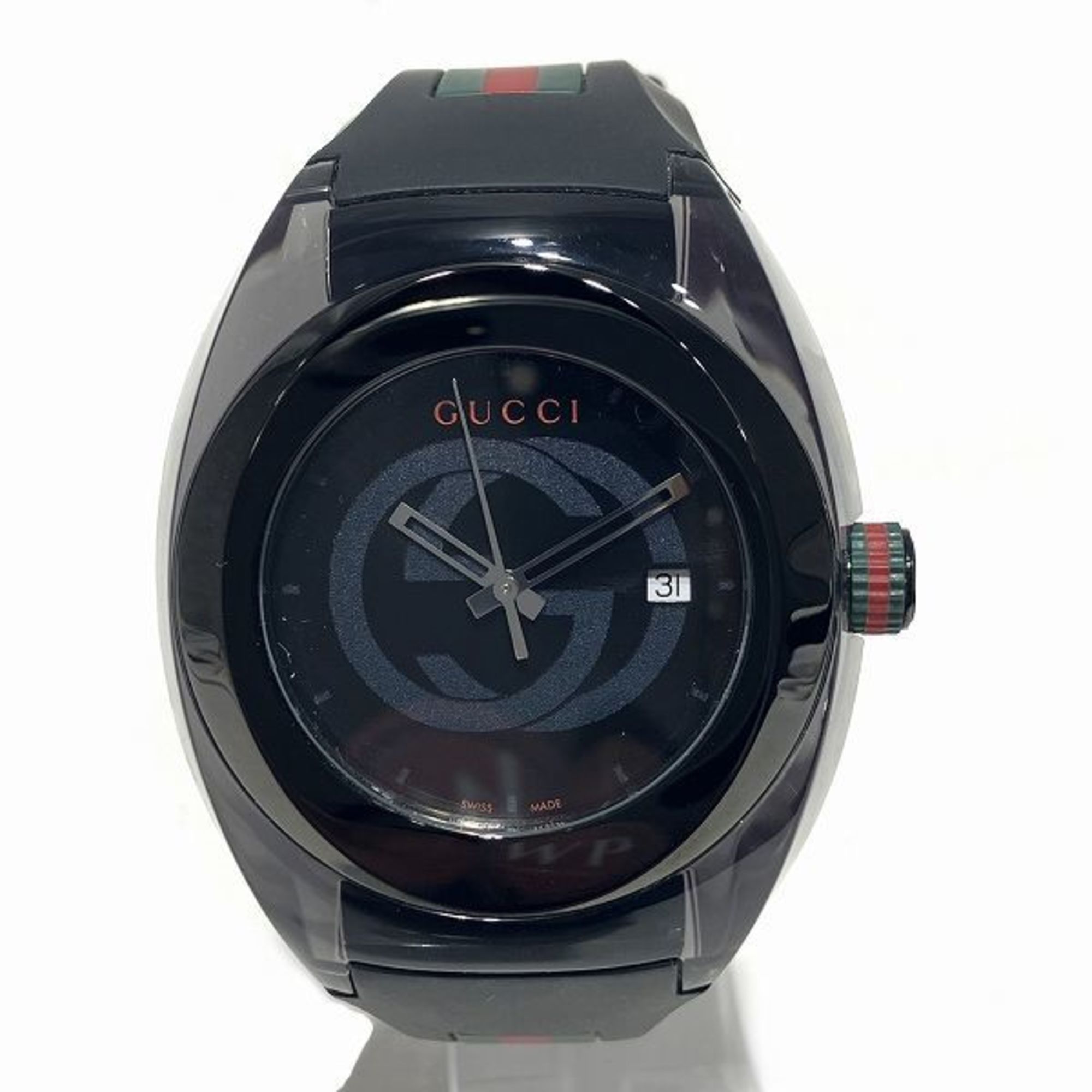 image of Gucci Sink 137.1 Quartz Black Dial Watch Men's