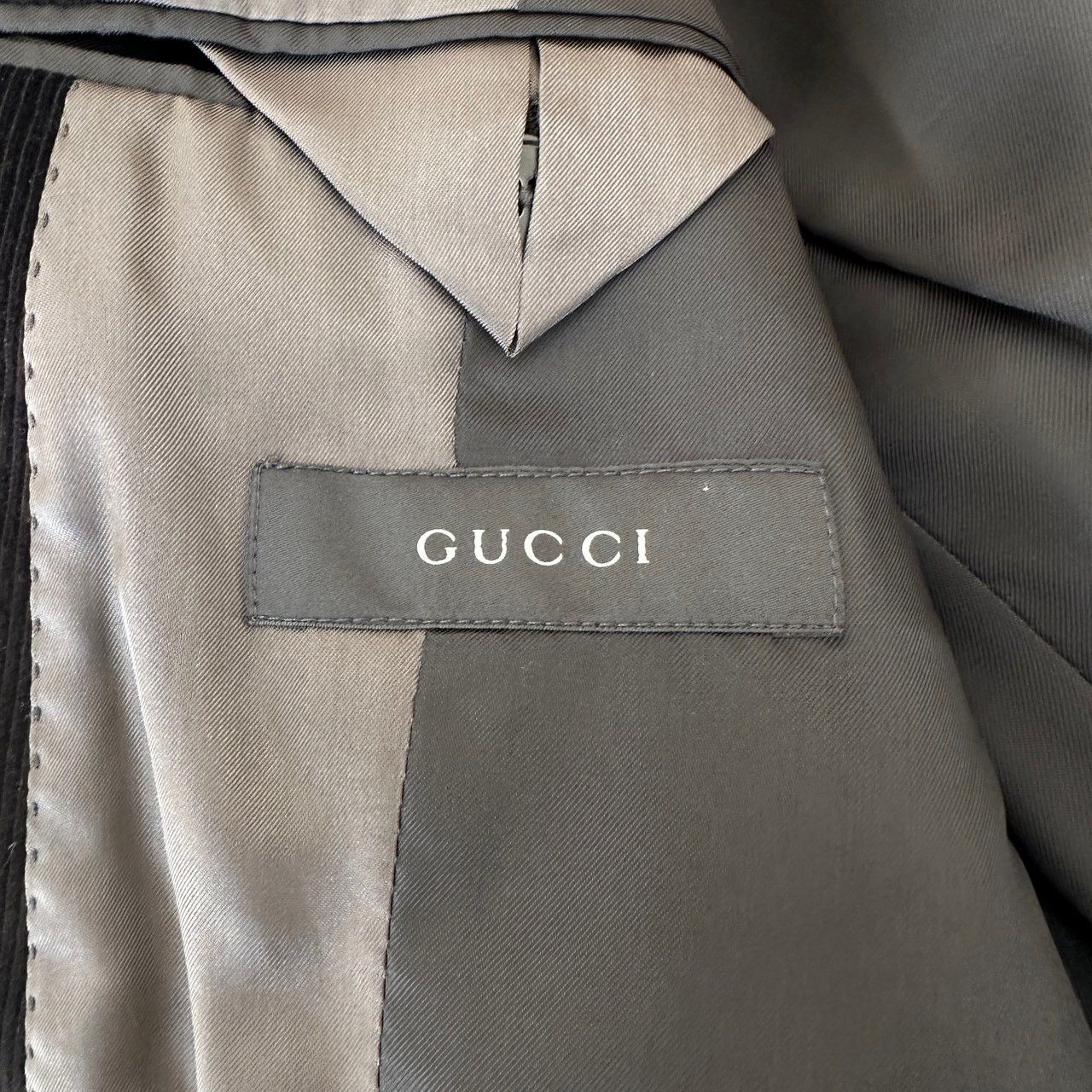 Gucci Gucci corduroy leather collar suits Size 52R - 7 Thumbnail