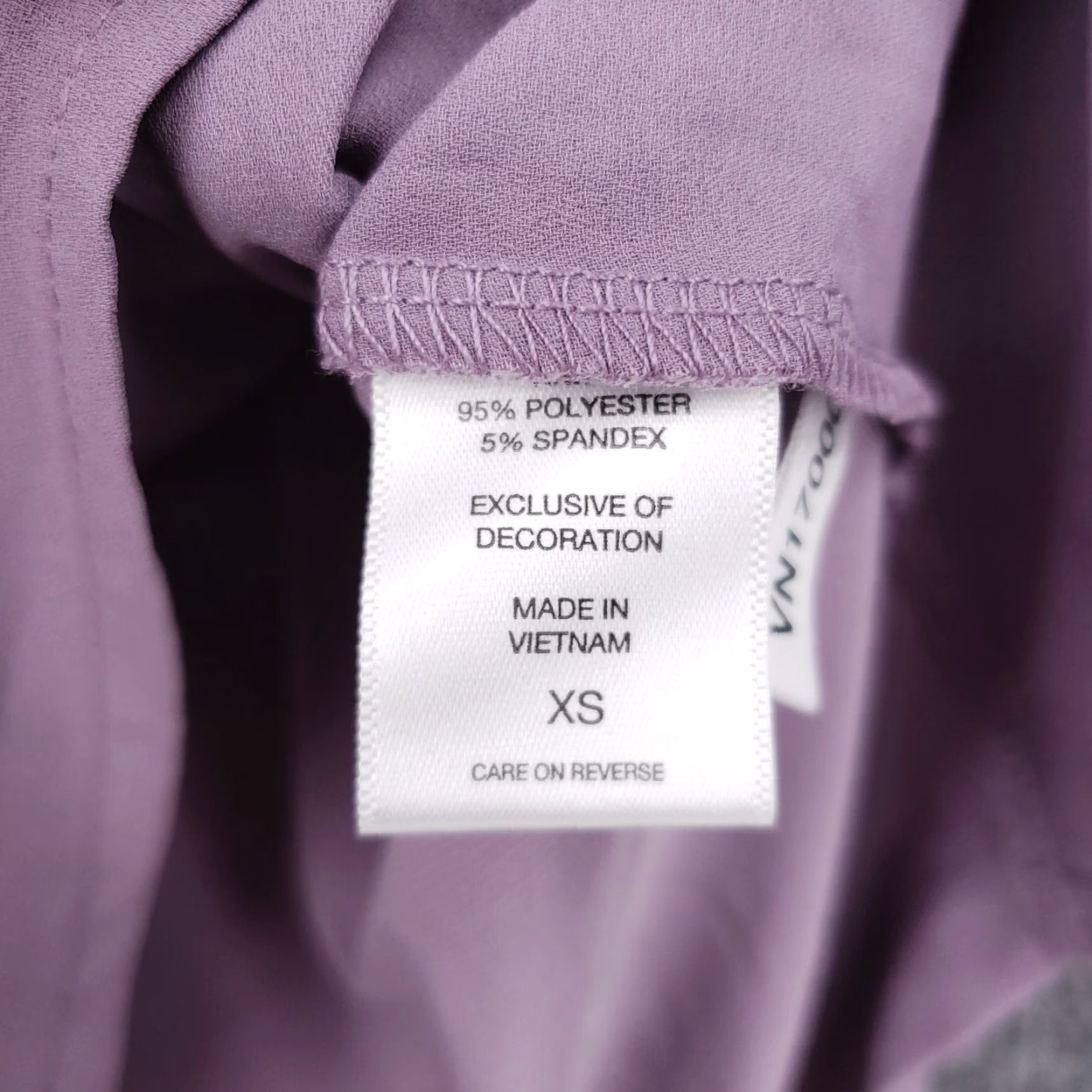 Vintage New York & Company Blouse Womens XS Purple 7th Avenue Design Studio 3/4 Sleeves Size XS / US 0-2 / IT 36-38 - 4 Thumbnail