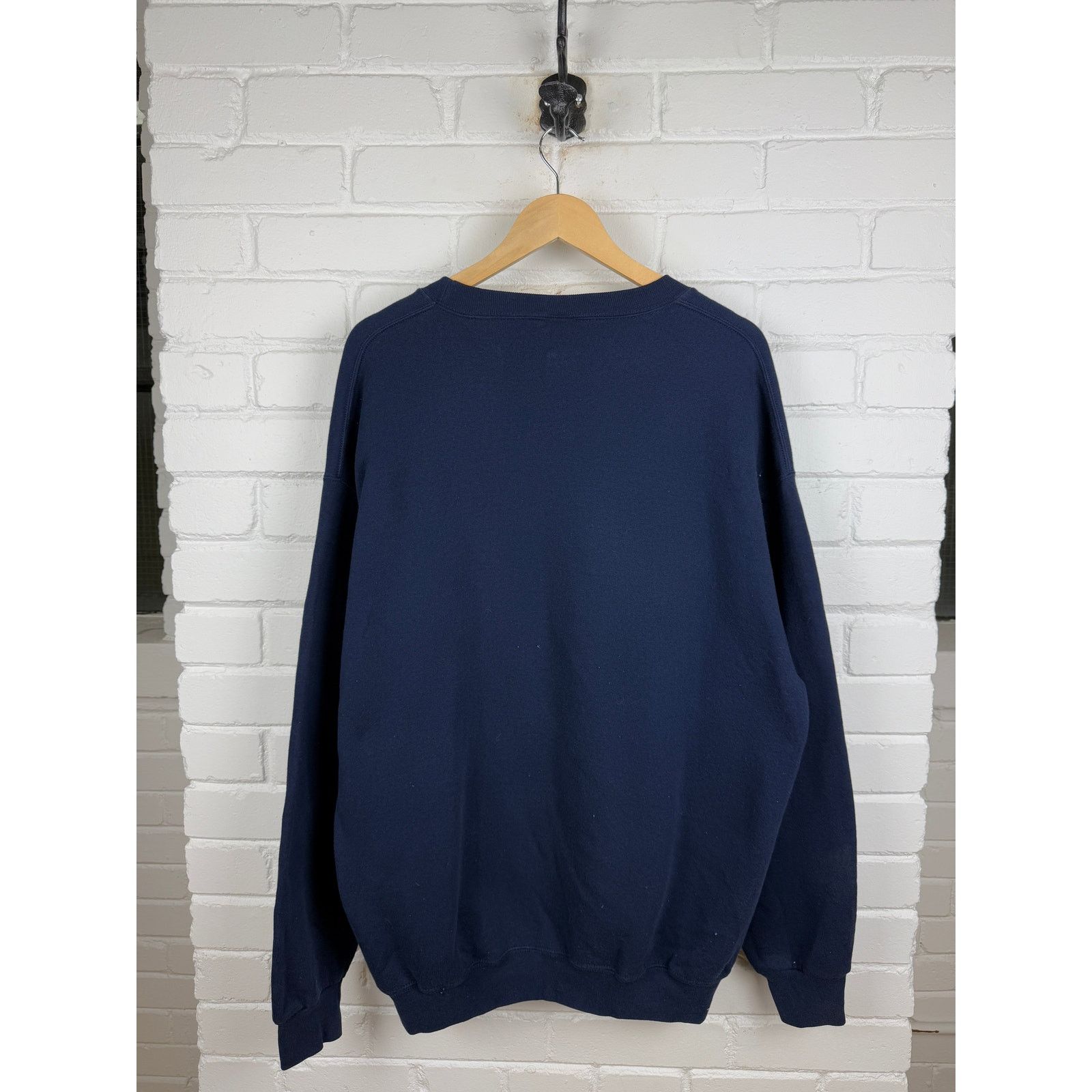 Vintage Vintage 90s Russell Athletic Sweatshirt Size XLT Navy Blue Size US XL / EU 56 / 4 - 2 Thumbnail