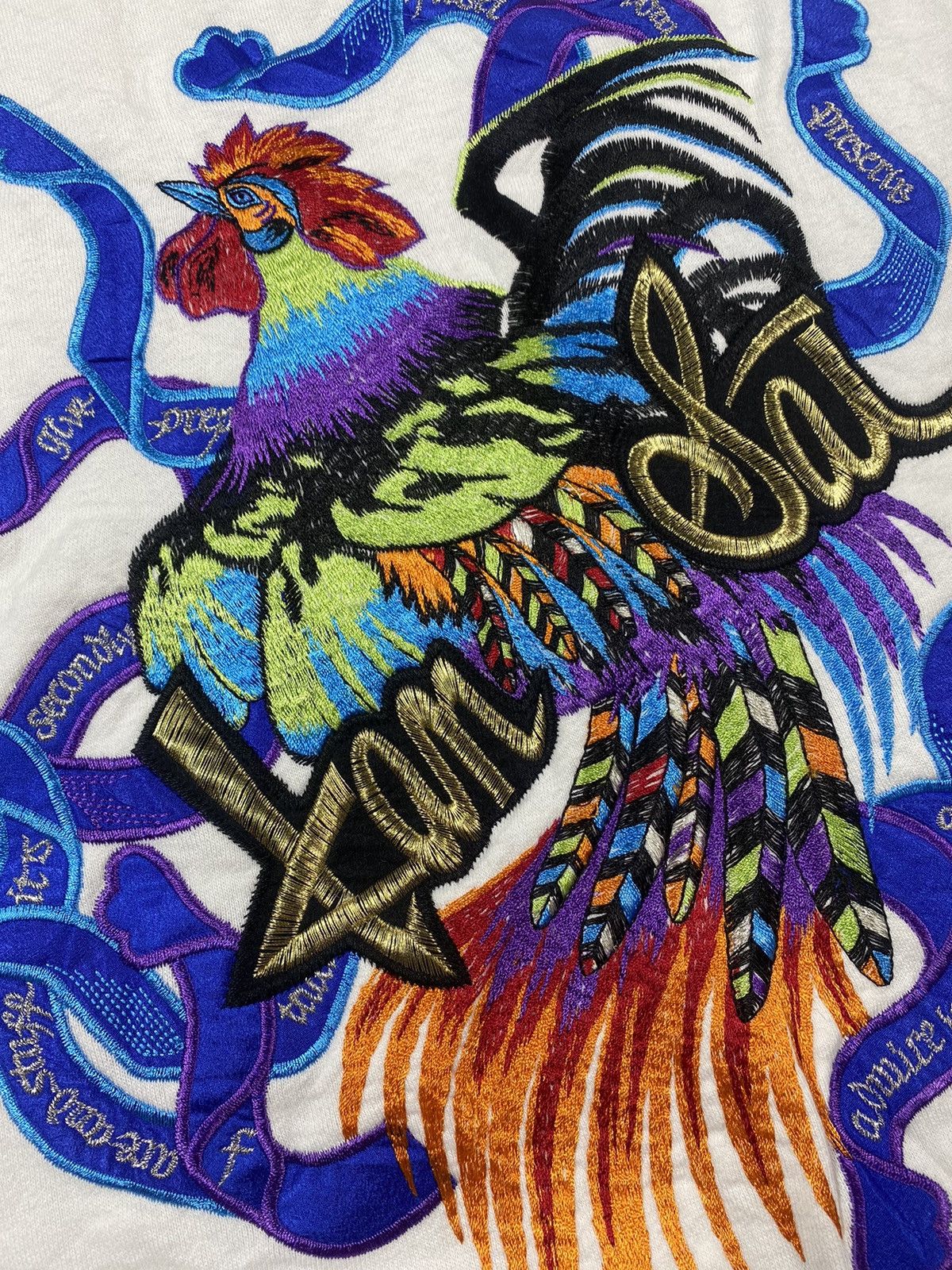 Kansai Yamamoto Rare! 1980s - Kansai Yamamoto- Embroidered Rooster Sweater Size US L / EU 52-54 / 3 - 8 Thumbnail