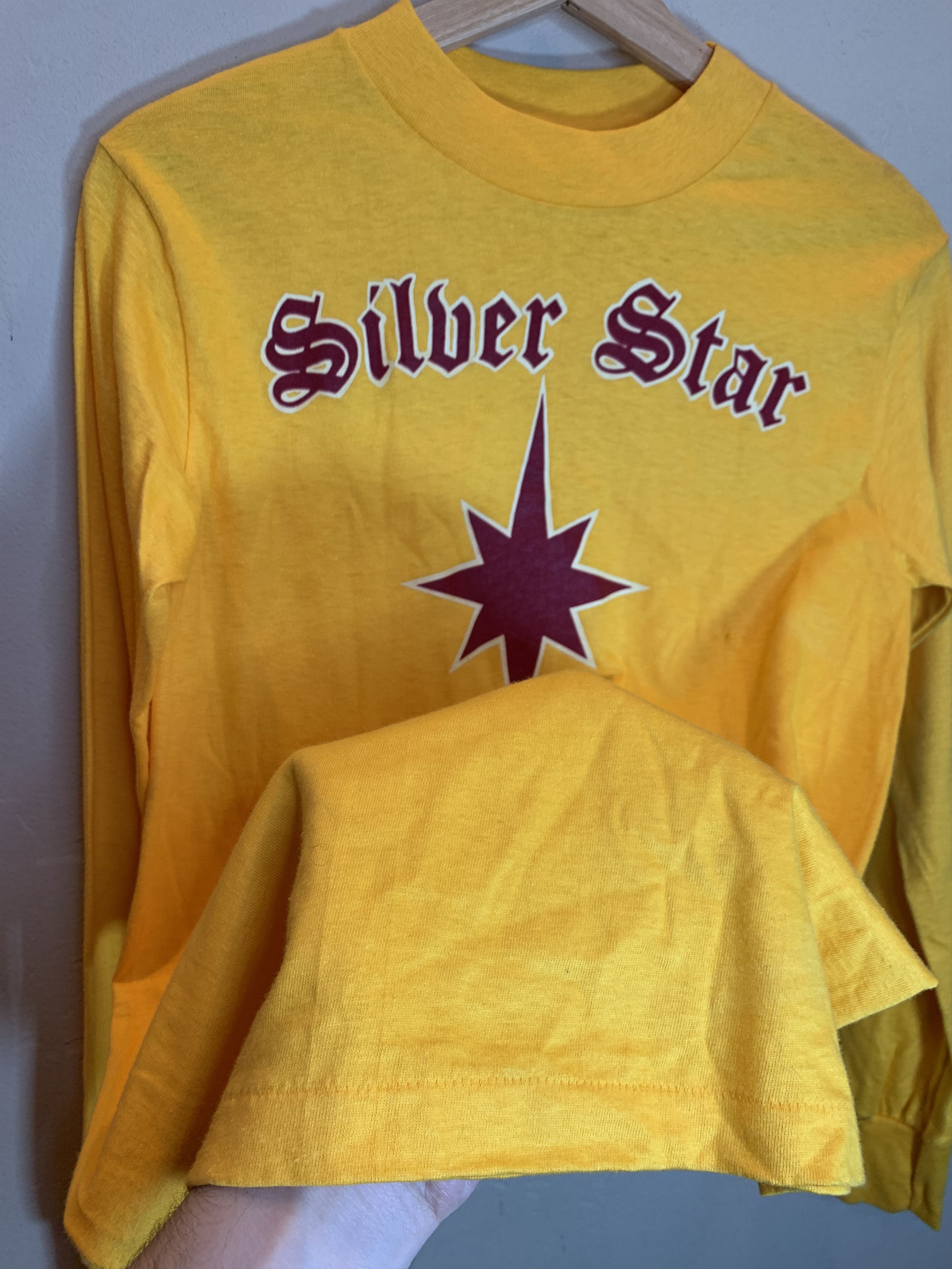 Vintage RARE* Vintage 70’s Silver Star Lounge Single Stitch LS Shirt Size US S / EU 44-46 / 1 - 3 Thumbnail