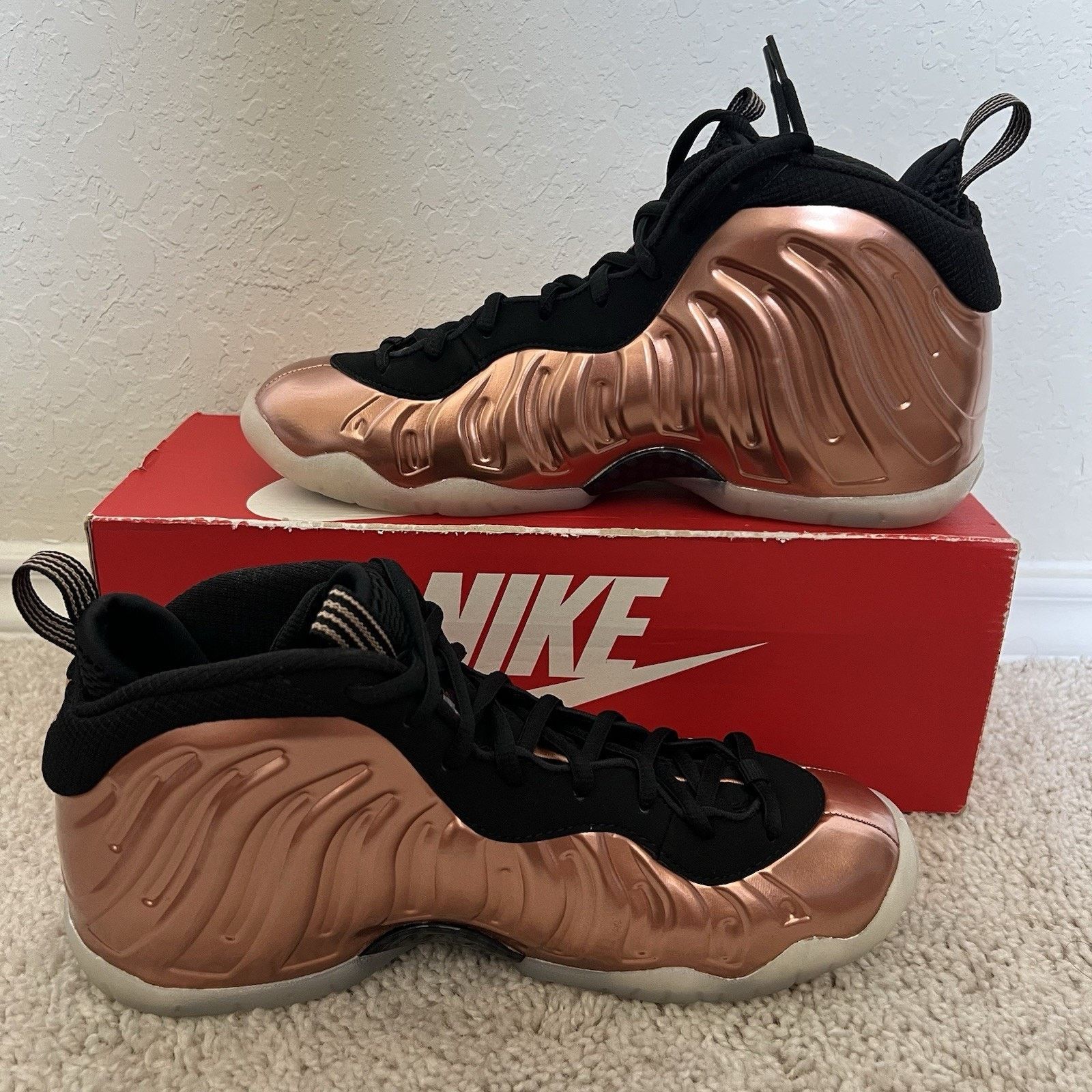 Nike Nike Little Posite One GS Copper 2024 Lifestyle Shoes 7Y Size US 7 / EU 40 - 2 Thumbnail