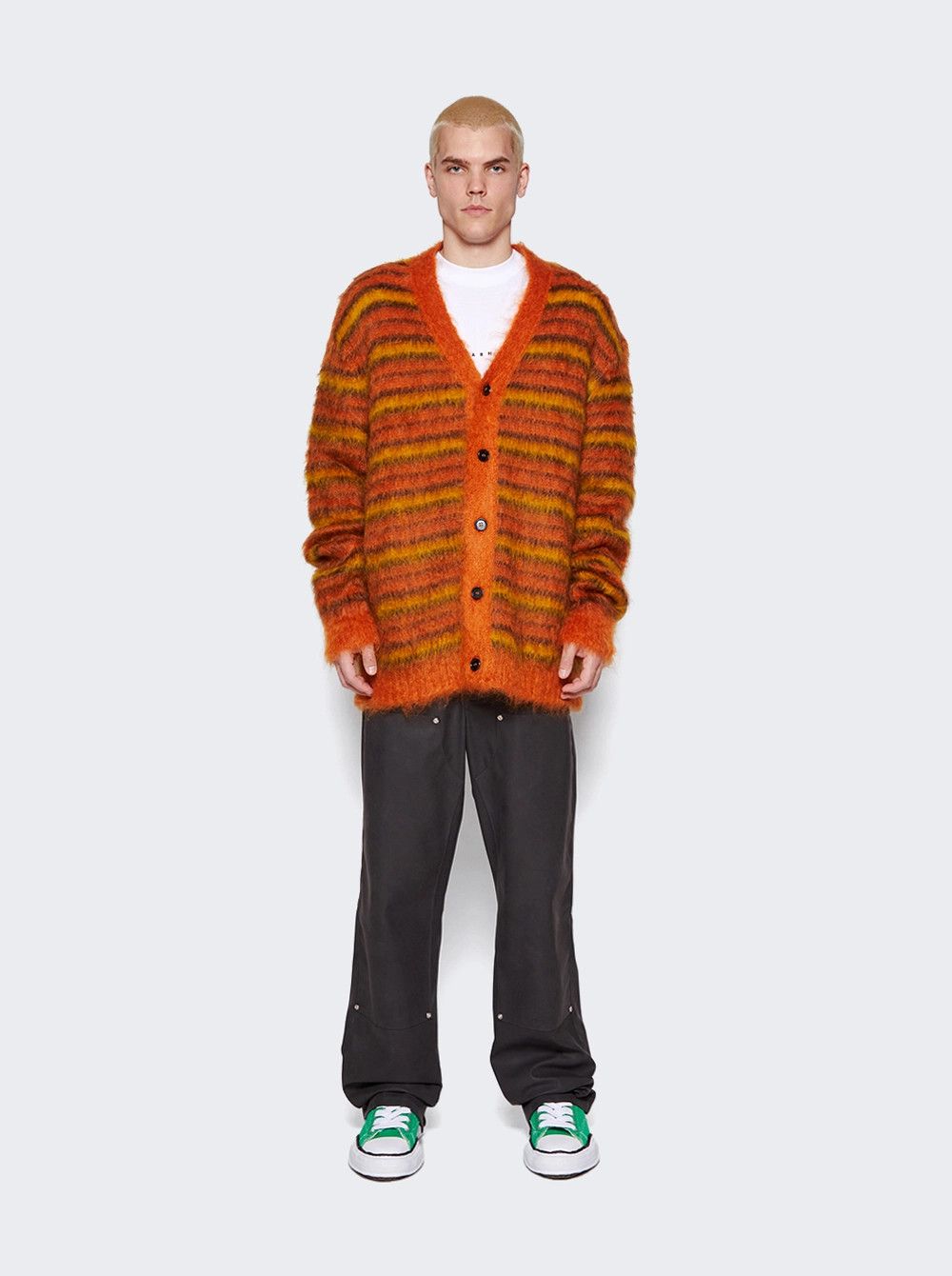 Marni o1mle0126 Mohair Cardigan Lobster in Multicolor Size US M / EU 48-50 / 2 - 2 Thumbnail