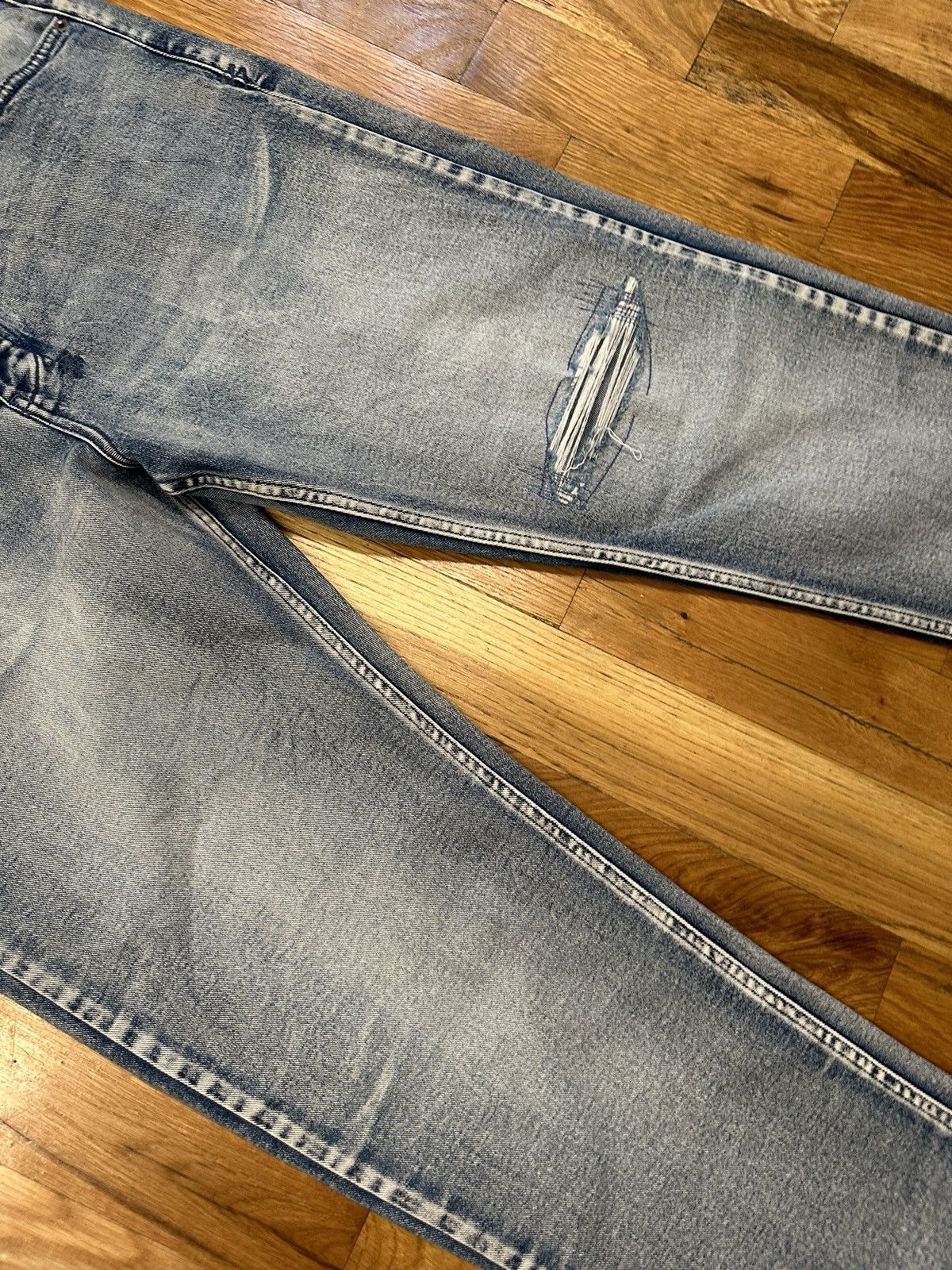 Ksubi Distressed Blue Denim Jeans Size 40