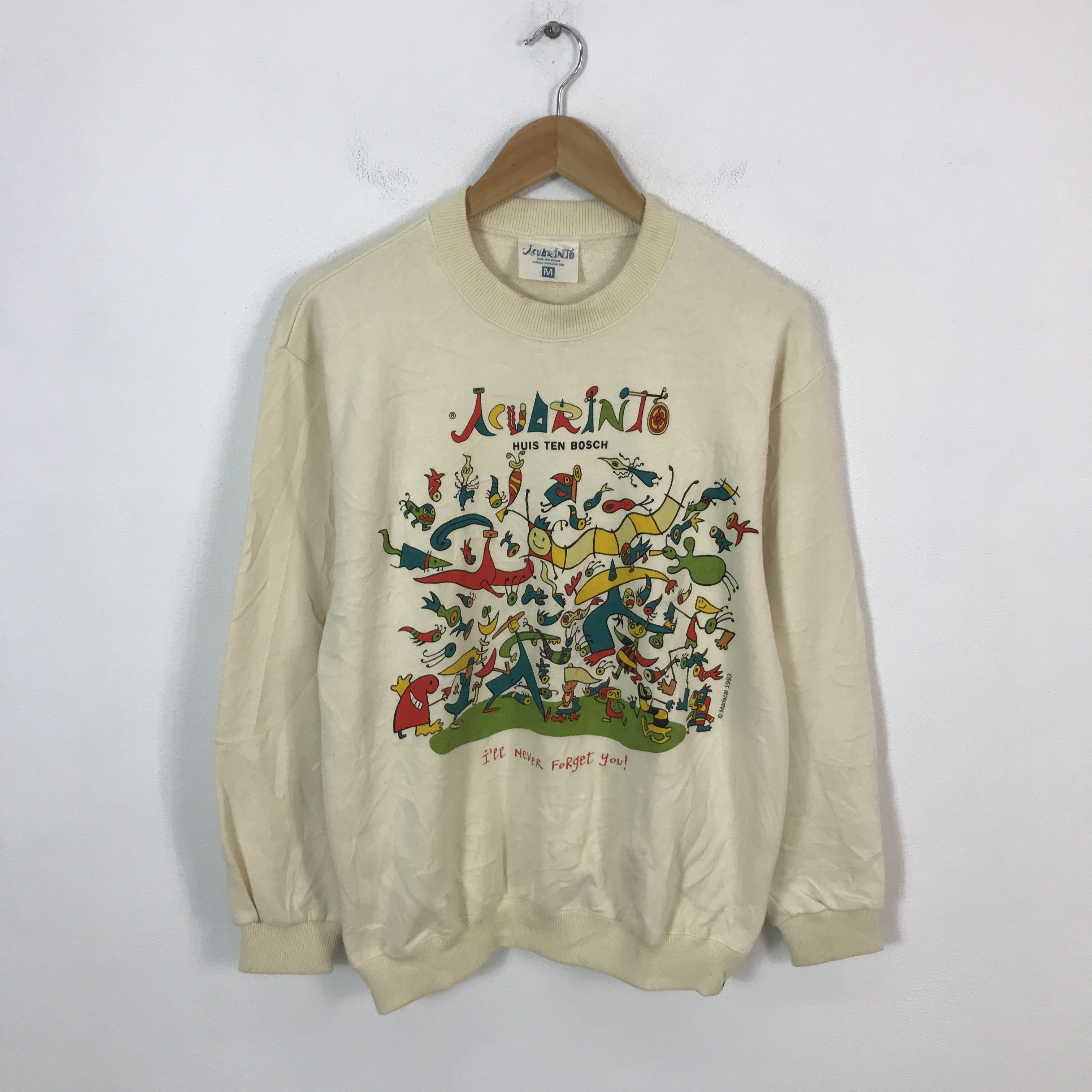 Vintage Vintage acuarinto huis ten bosch design Art Sweatshirt Size US M / EU 48-50 / 2 - 1 Thumbnail