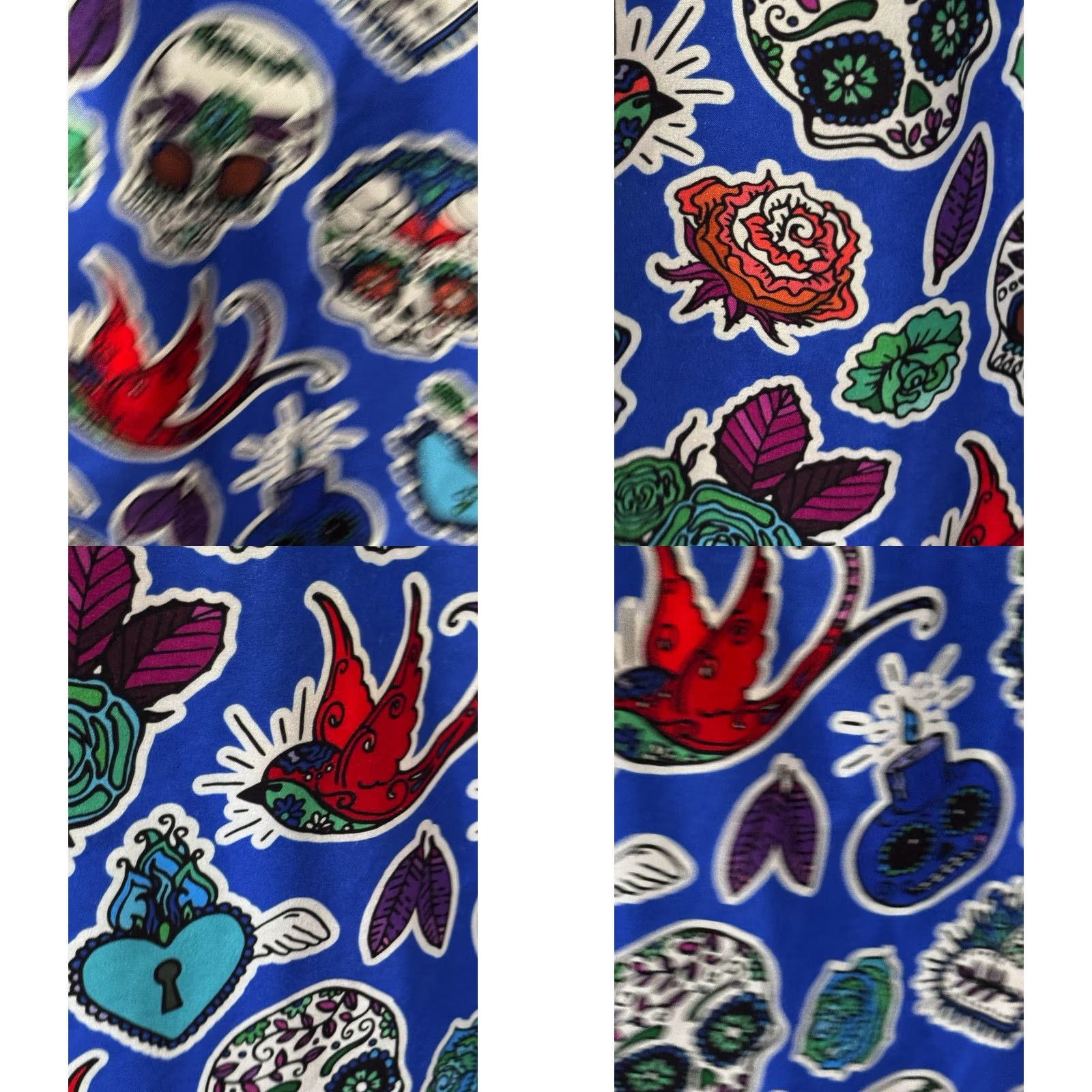 Vintage Dixxon Flanel Los Muertos Skull SHORT SLEEVE BUTTON UP SHIRT Small s Size US S / EU 44-46 / 1 - 8 Thumbnail