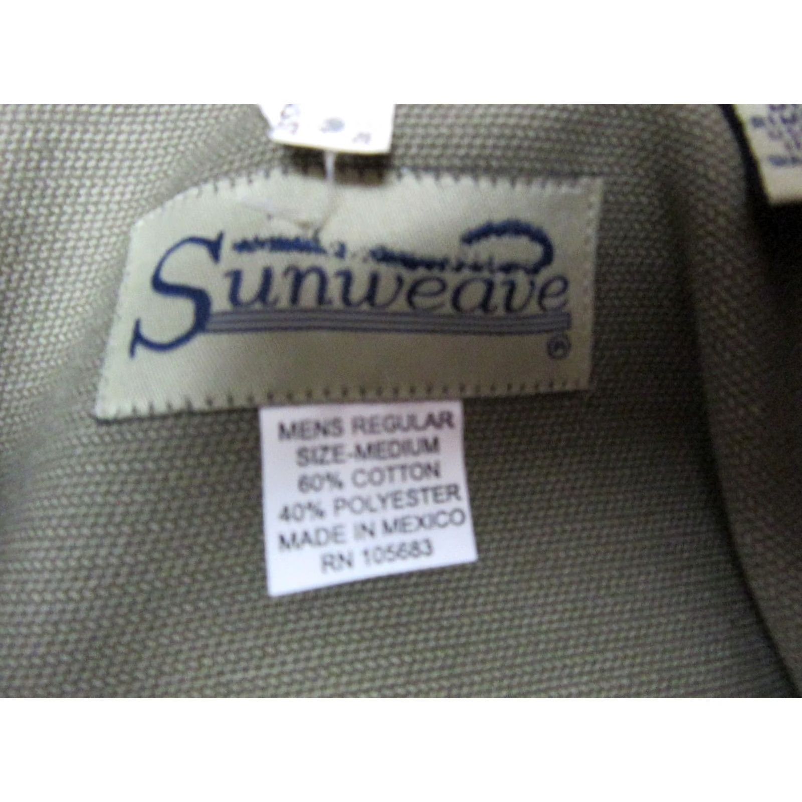 Vintage VINTAGE Sunweave Shirt Mens Medium Green Outdoor Long Sleeve Pockets Button Up Blind? Size US M / EU 48-50 / 2 - 3 Thumbnail