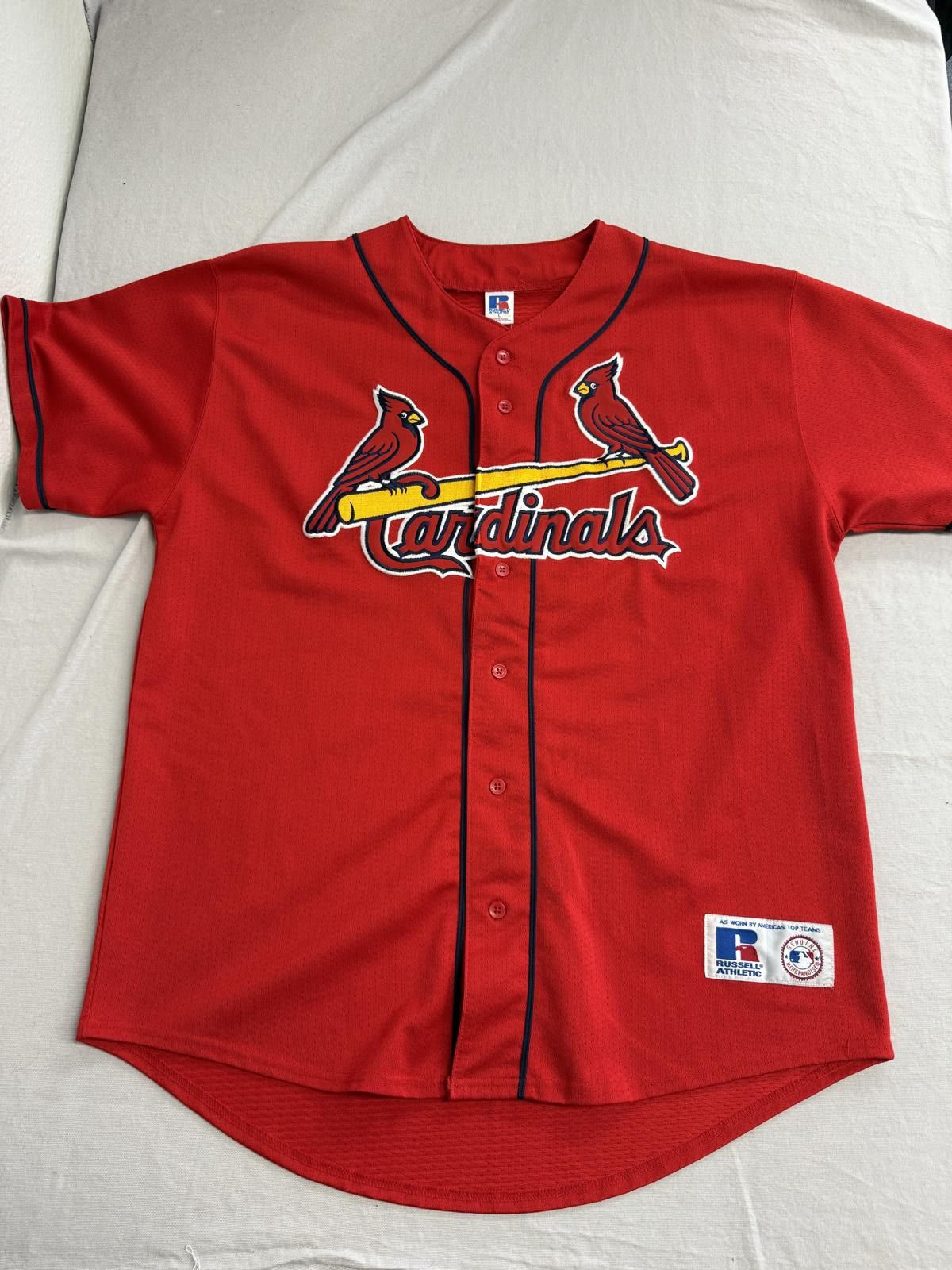 Russell Athletic Vintage Red St Louis Cardinals Baseball Jersey MLB Russel -L Size US L / EU 52-54 / 3 - 1 Thumbnail