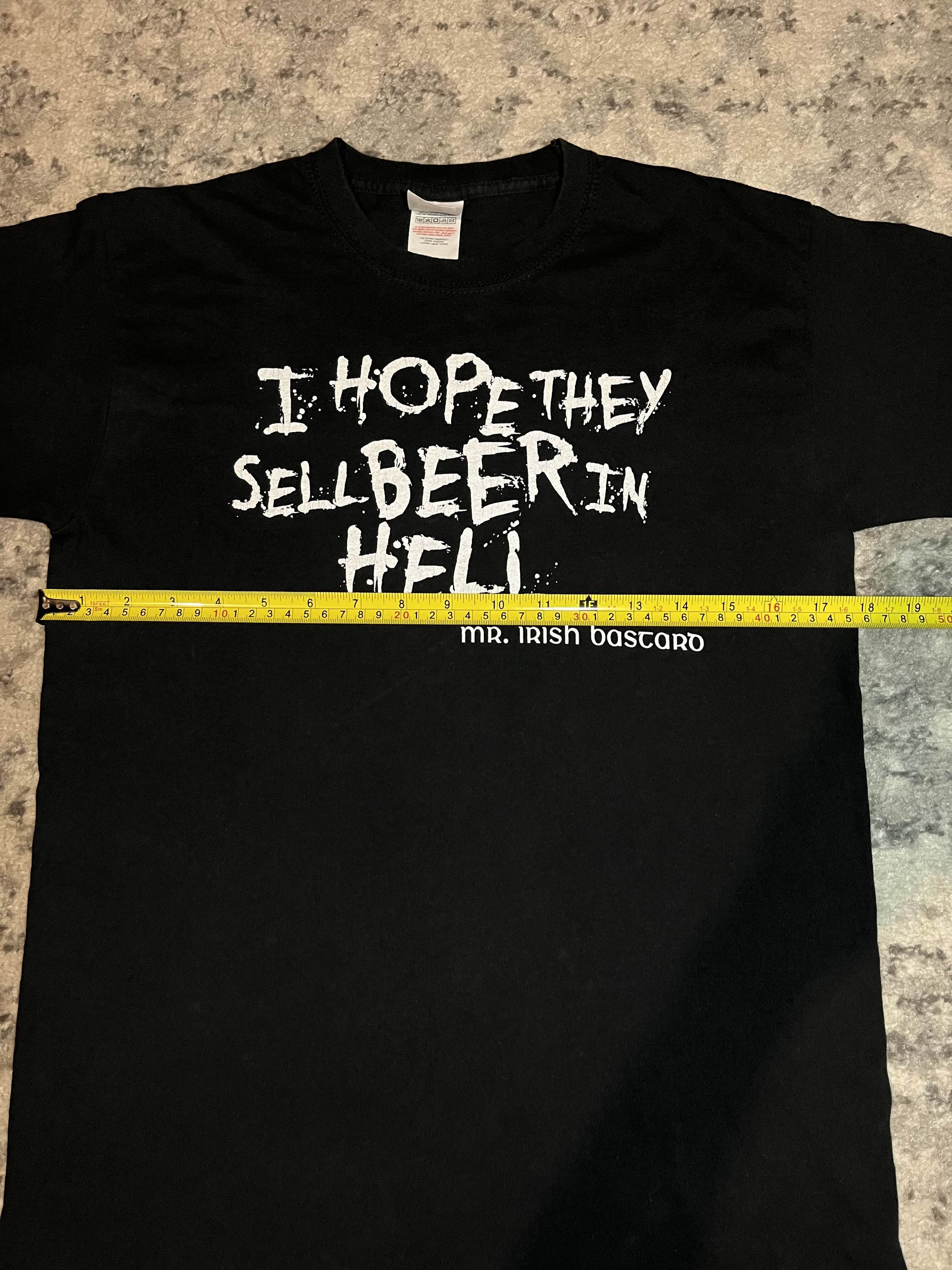 Vintage Funny "I Sell They Have Beer In Hell" Shirt Size US S / EU 44-46 / 1 - 3 Thumbnail