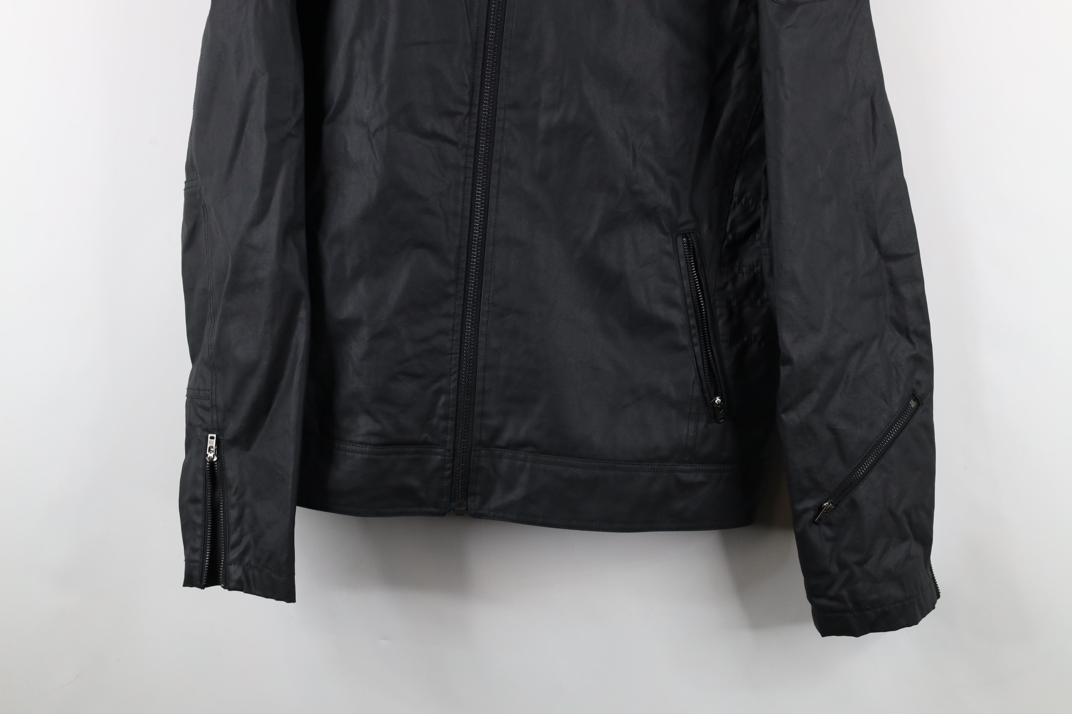 Fox Racing × Vintage Vintage Fox Racing Canvas Cafe Racer Bomber Jacket Black Size US XL / EU 56 / 4 - 3 Thumbnail