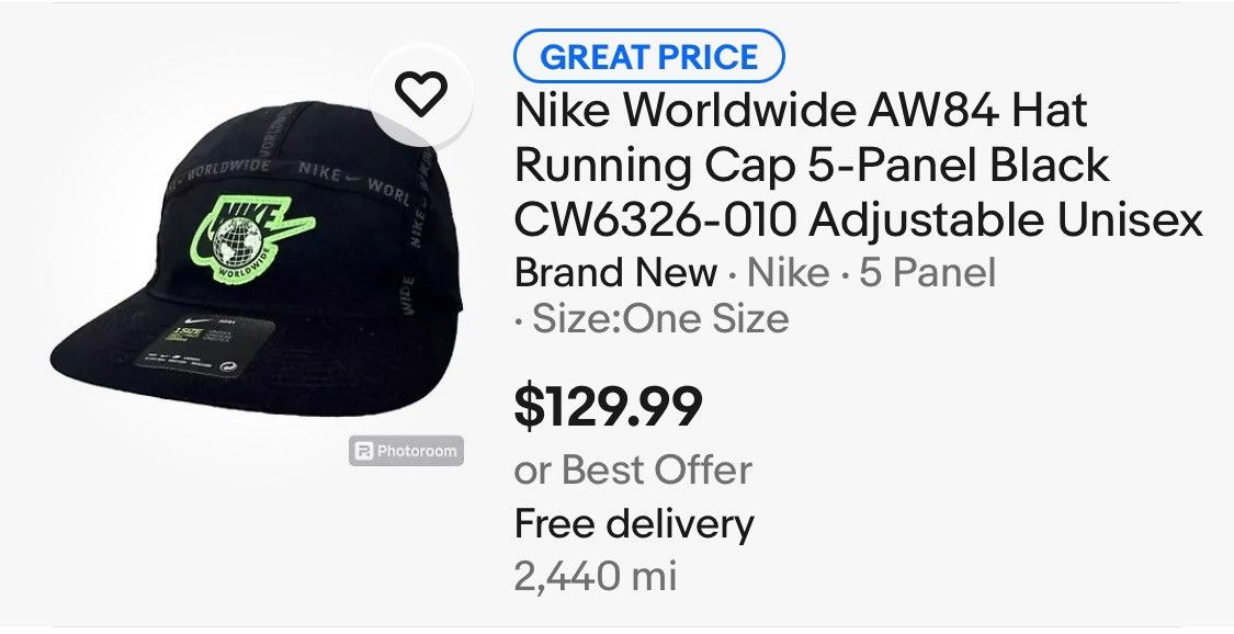 Nike Nike Tailwind DriFit Hat - Fluro Pink Size ONE SIZE - 2 Thumbnail
