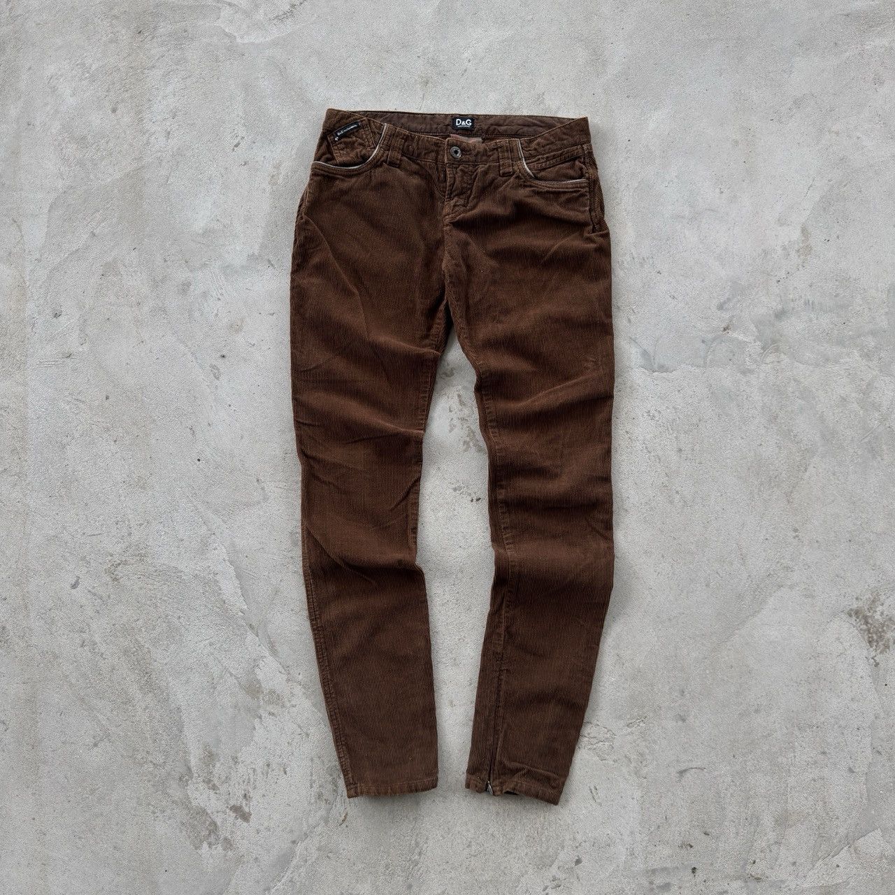 Dolce & Gabbana Vintage Dolce & Gabbana Corduroy Archive Wonder Pants Size 26" / US 2 / IT 38 - 2 Thumbnail