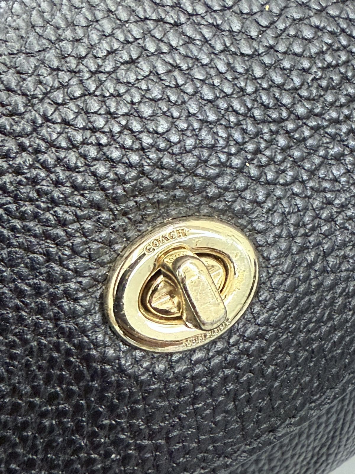 Coach Coach New York Signature Black Genuine Leather Backpack Size ONE SIZE - 5 Thumbnail