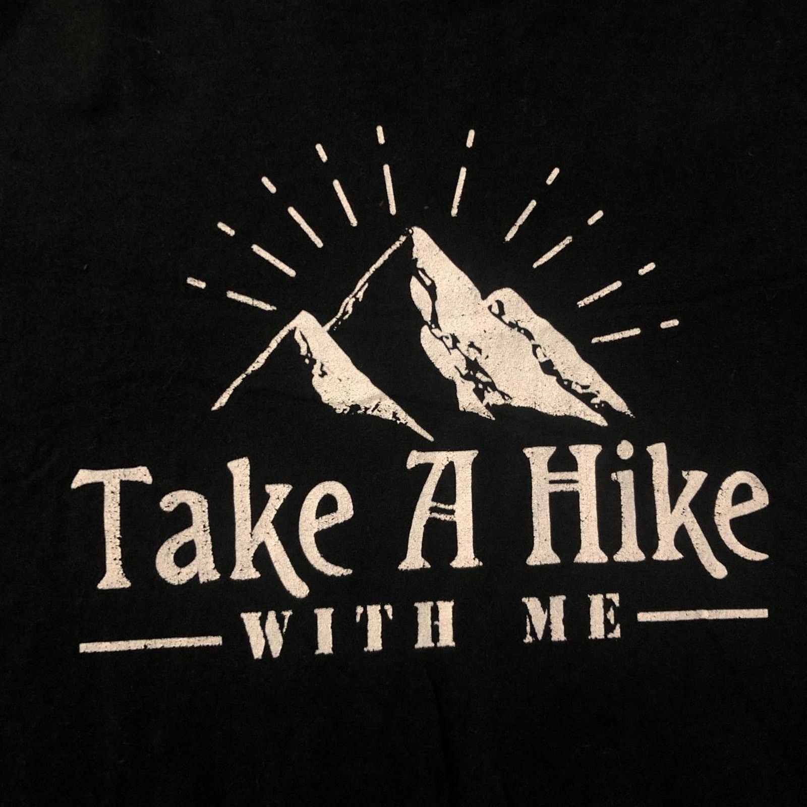 Other Black ‘Take A Hike With Me’ Mountain Graphic Tee Size L / US 10 / IT 46 - 3 Thumbnail