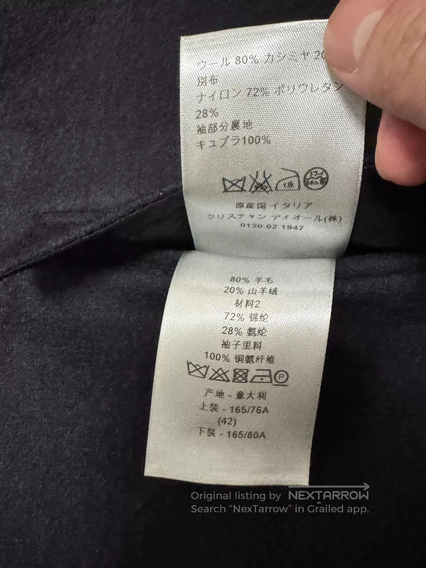 Dior Diorhomme Cashmere Wool Blend Coat. Size US M / EU 48-50 / 2 - 7 Thumbnail