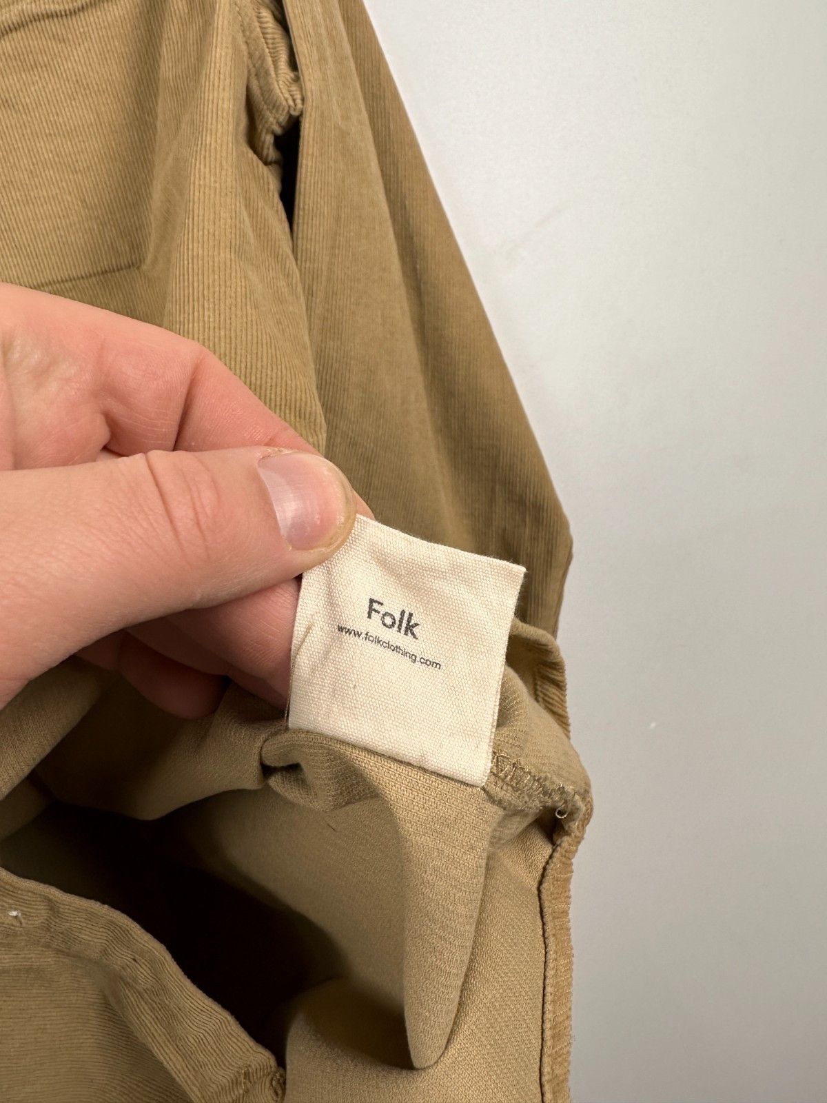 Folk Folk Corduroy Beige Shirt Button Down Long Sleeve Size 3 Size US L / EU 52-54 / 3 - 6 Thumbnail