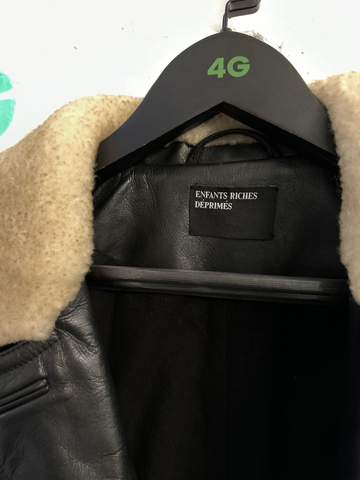 Enfants Riches Deprimes ERD 1/1 FULL LEATHER RUNWAY SHEARLING TRENCH PEACOAT JACKET Size US L / EU 52-54 / 3 - 5 Thumbnail