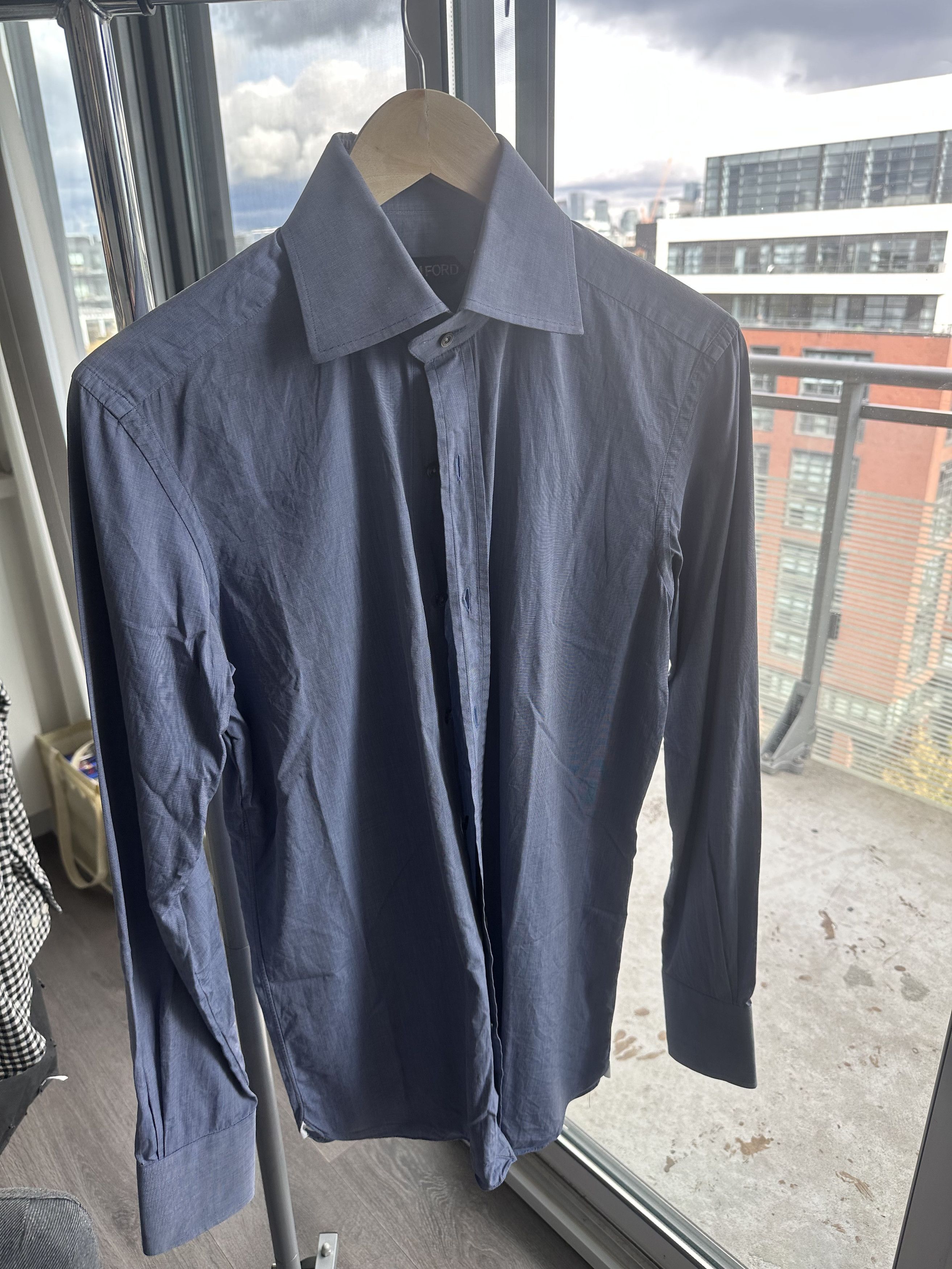 Tom Ford Double Button Collar Dress Shirt Size US M / EU 48-50 / 2 - 2 Thumbnail