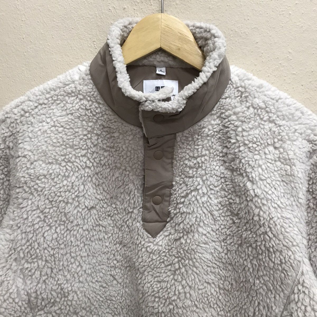 Japanese Brand × Uniqlo × White Mountaineering Uniqlo White Mountaineering Fleece Sherpa Halfbutton Sweater Size US S / EU 44-46 / 1 - 12 Thumbnail