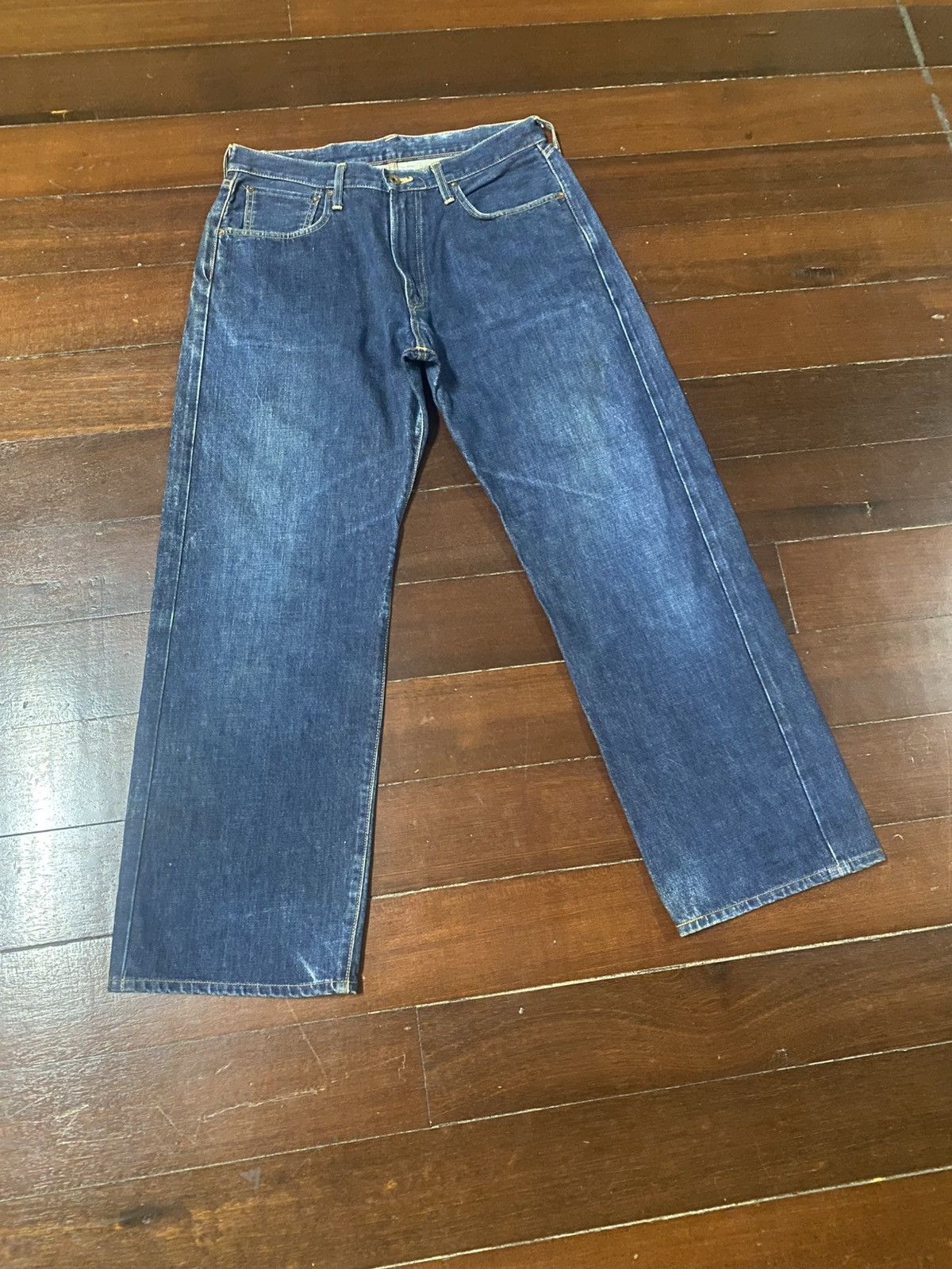 Kapital Vintage Edwin 505 Selvedge fly Button mud wash Denim Jeans Size US 35 - 2 Thumbnail