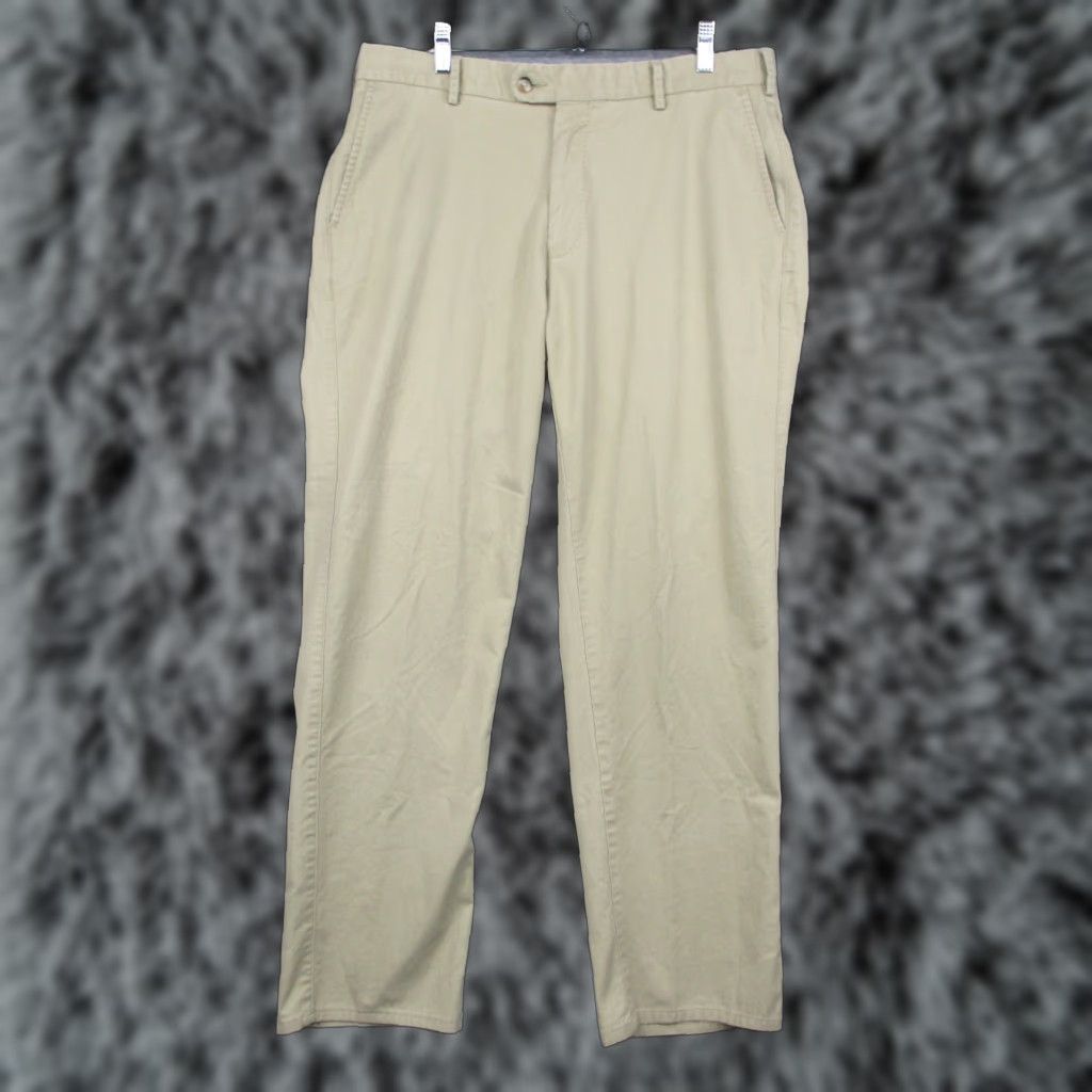 Peter Millar Peter Millar Pants 35 Chino Beige Straight Golf Men Size US 35 - 1 Thumbnail