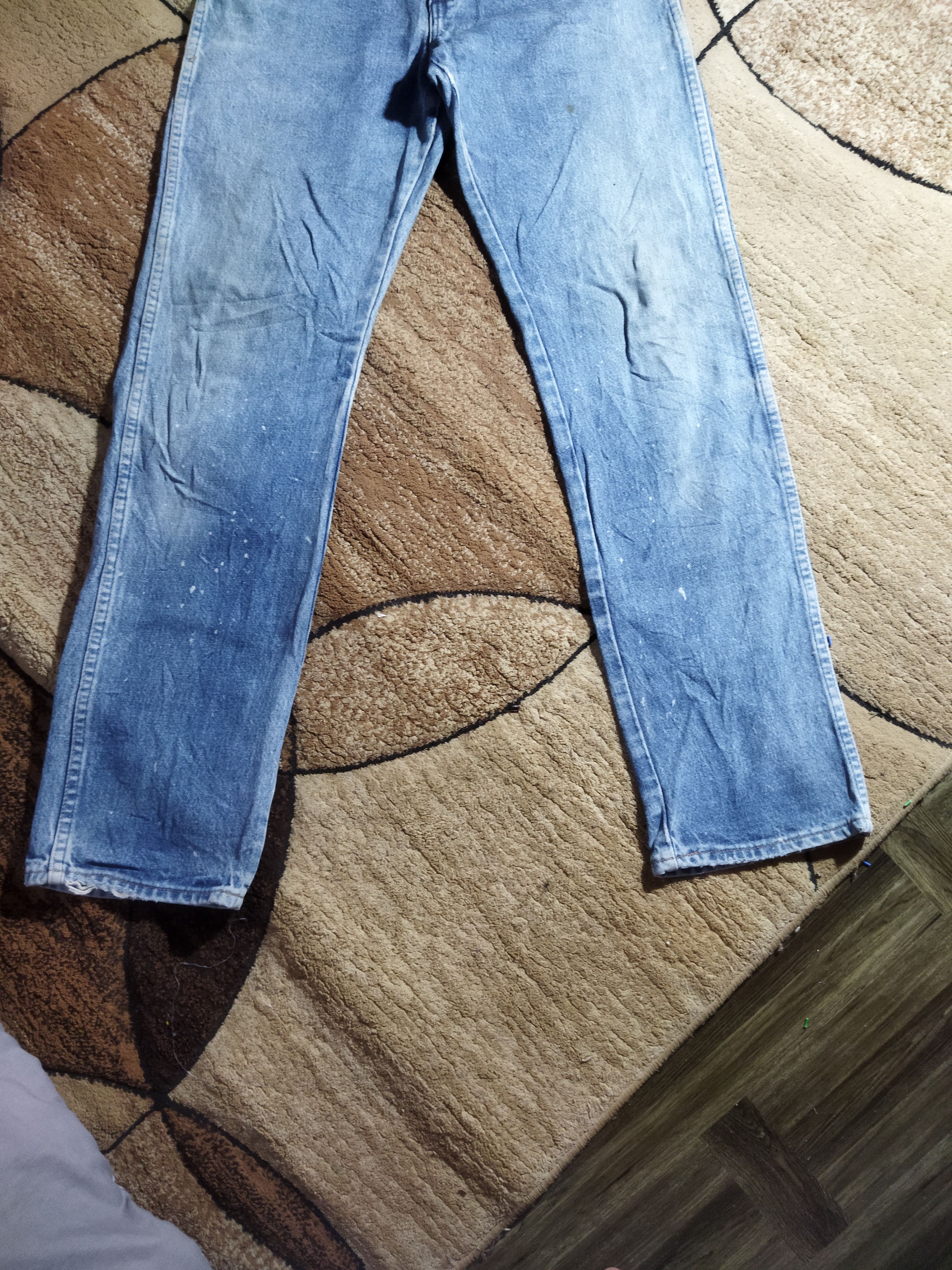 Wrangler VINTAGE WRANGLER DISTRESSED FADED BLUE JEANS PANTS Size US 27 - 3 Thumbnail