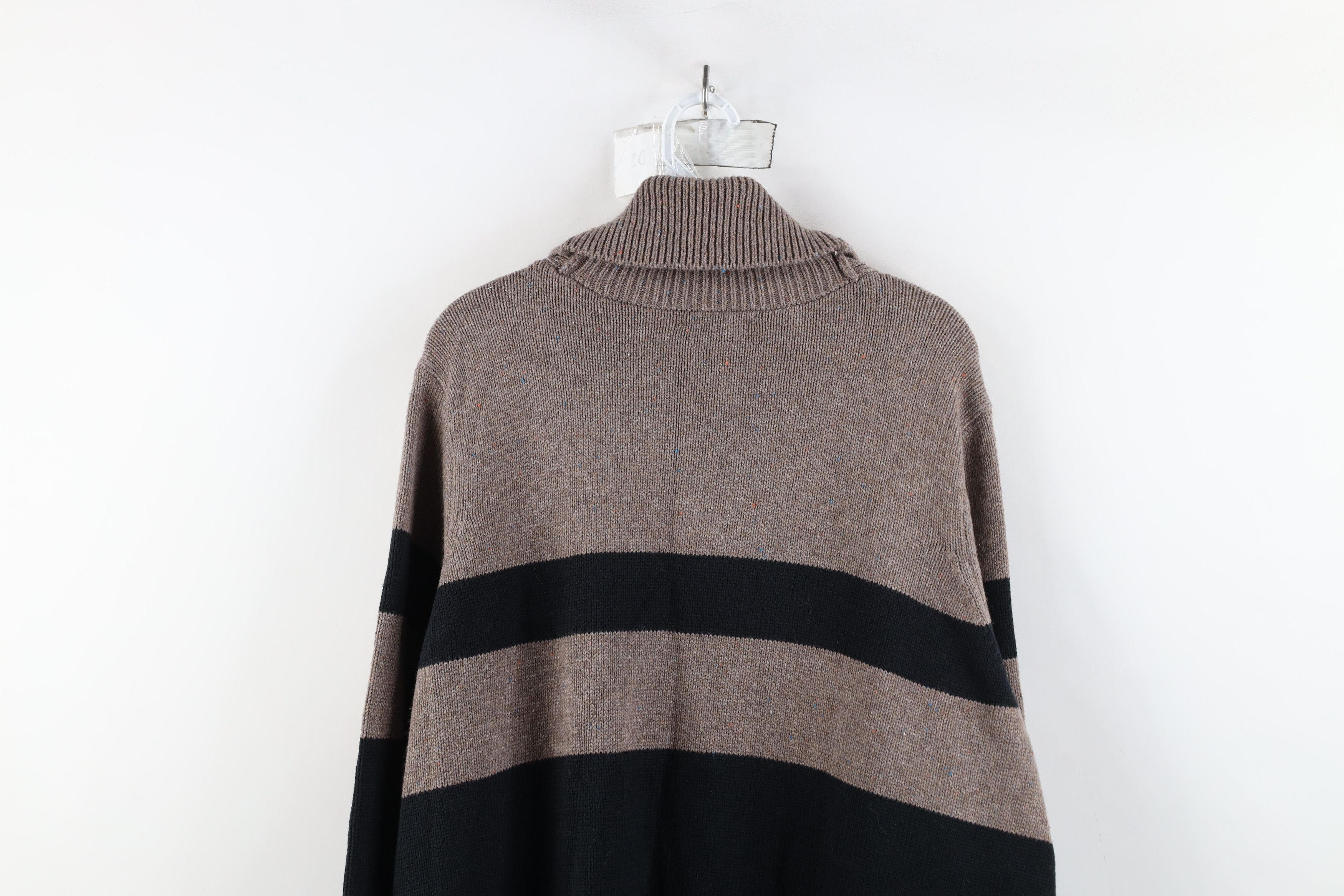 Lands' End × Vintage Vintage Lands End Rainbow Open Front Shawl Cardigan Sweater Size 3XL / US 20-22 - 12 Thumbnail