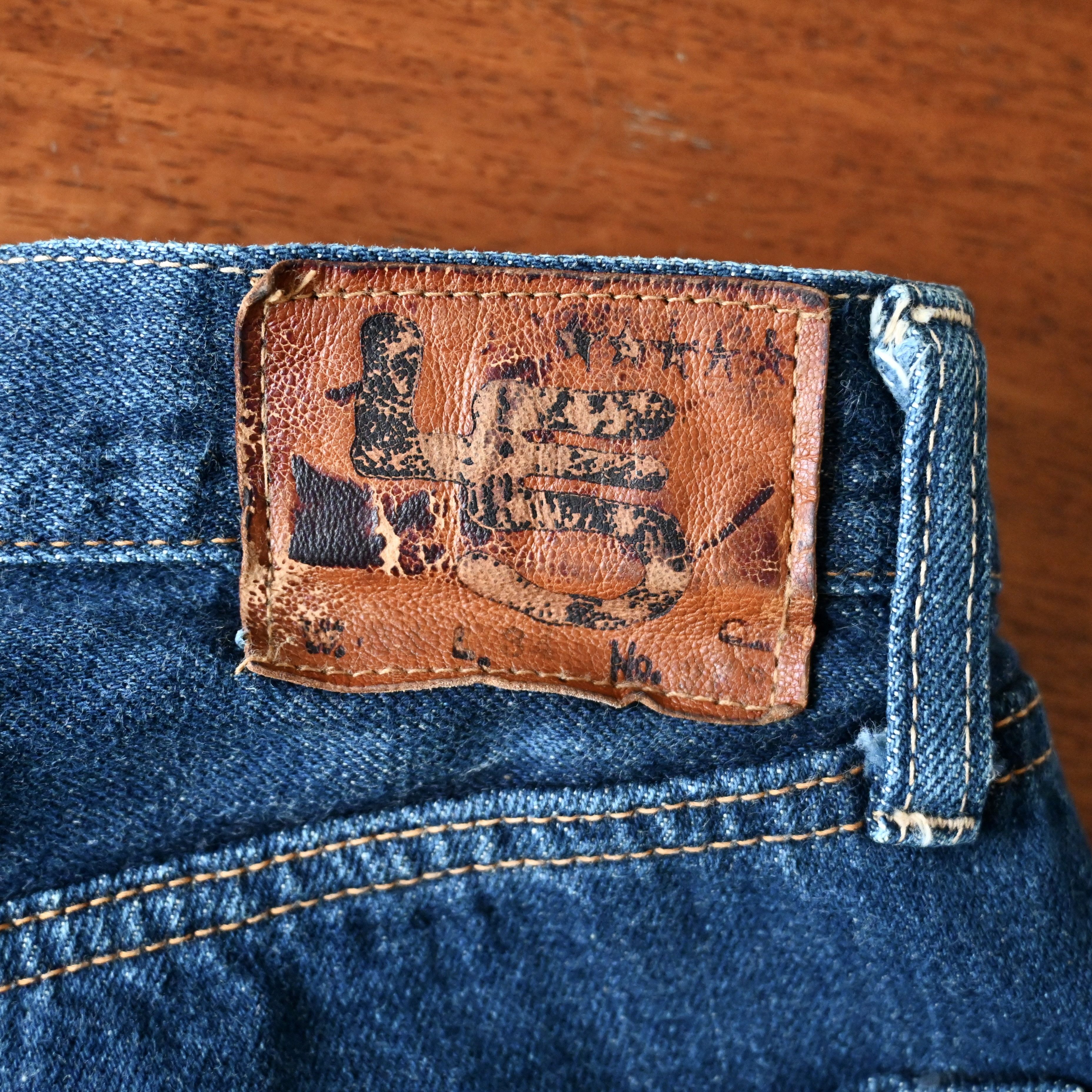 45rpm VTG 1990s 45rpm selvedged indigo denim jeans, made in Japan Size US 32 / EU 48 - 20 Thumbnail