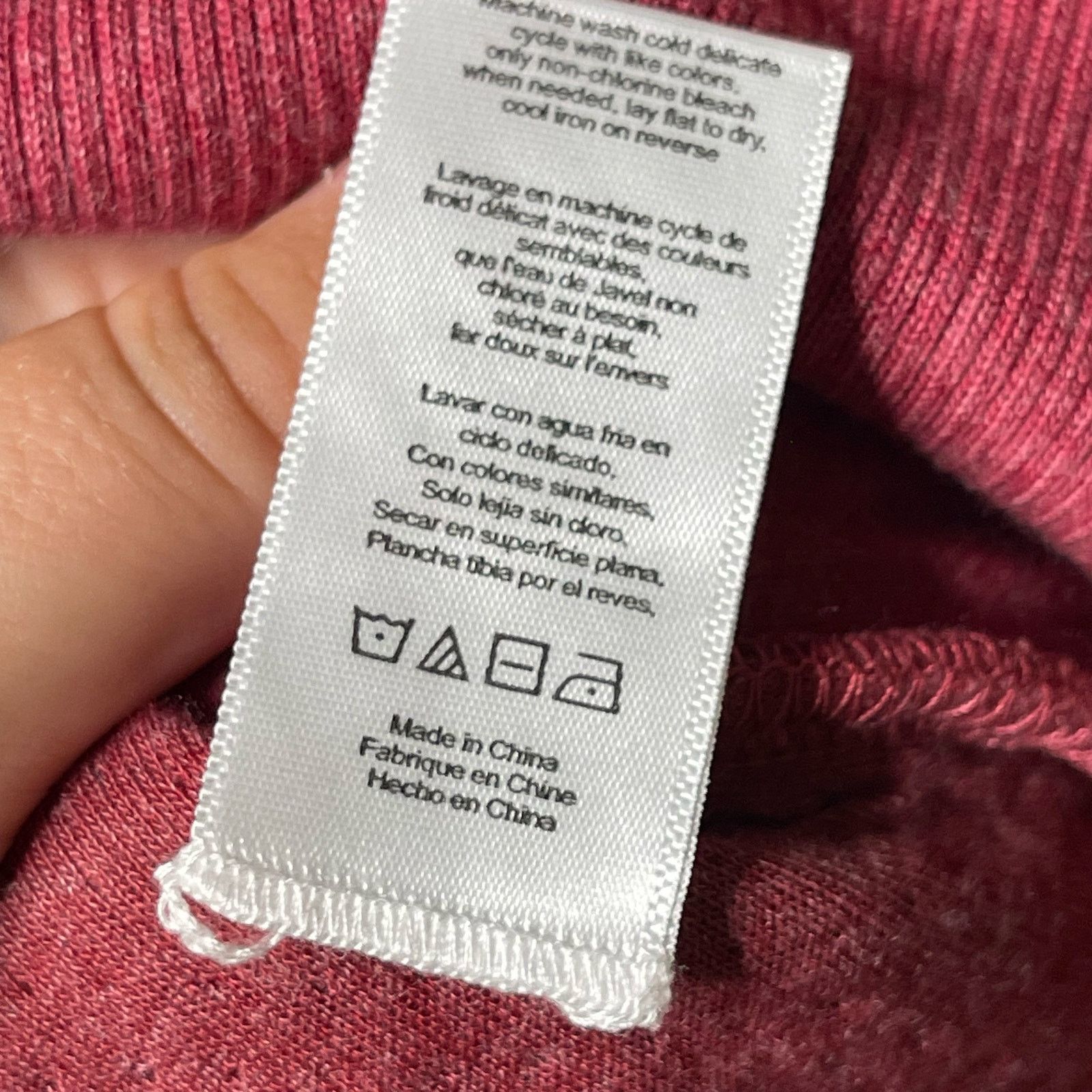 Lunya Lunya Lahgo Restore Double Face Crew Neck Sweater Maroon M Size US M / EU 48-50 / 2 - 7 Thumbnail