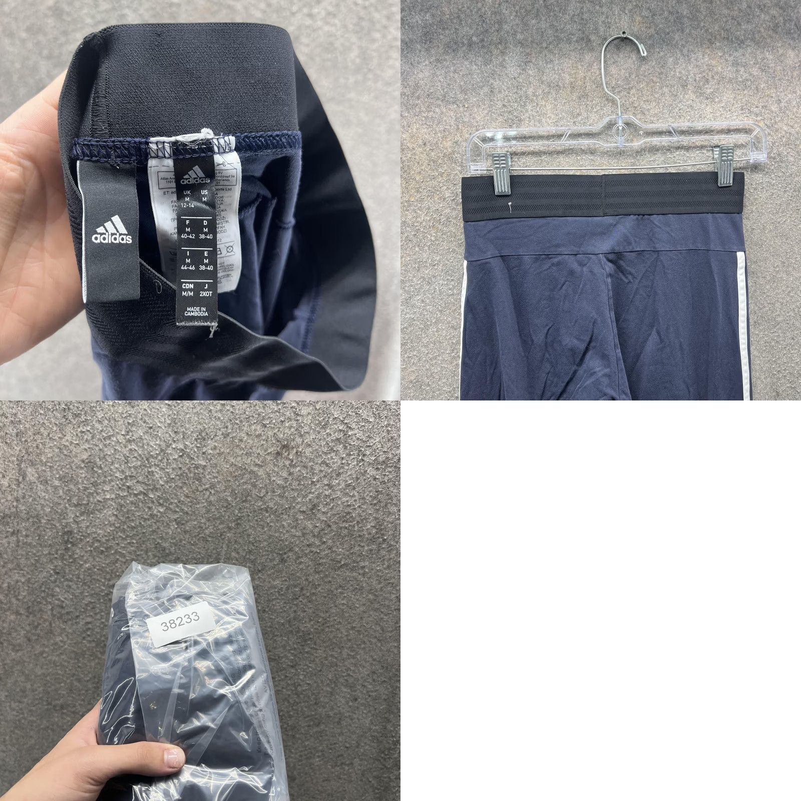 Adidas Adidas Pants Womens M Navy Blue Tiro 17 3 Stripe Track Pants Athletic Running Gym Soccer Women Size 32" / US 10 / IT 46 - 8 Thumbnail