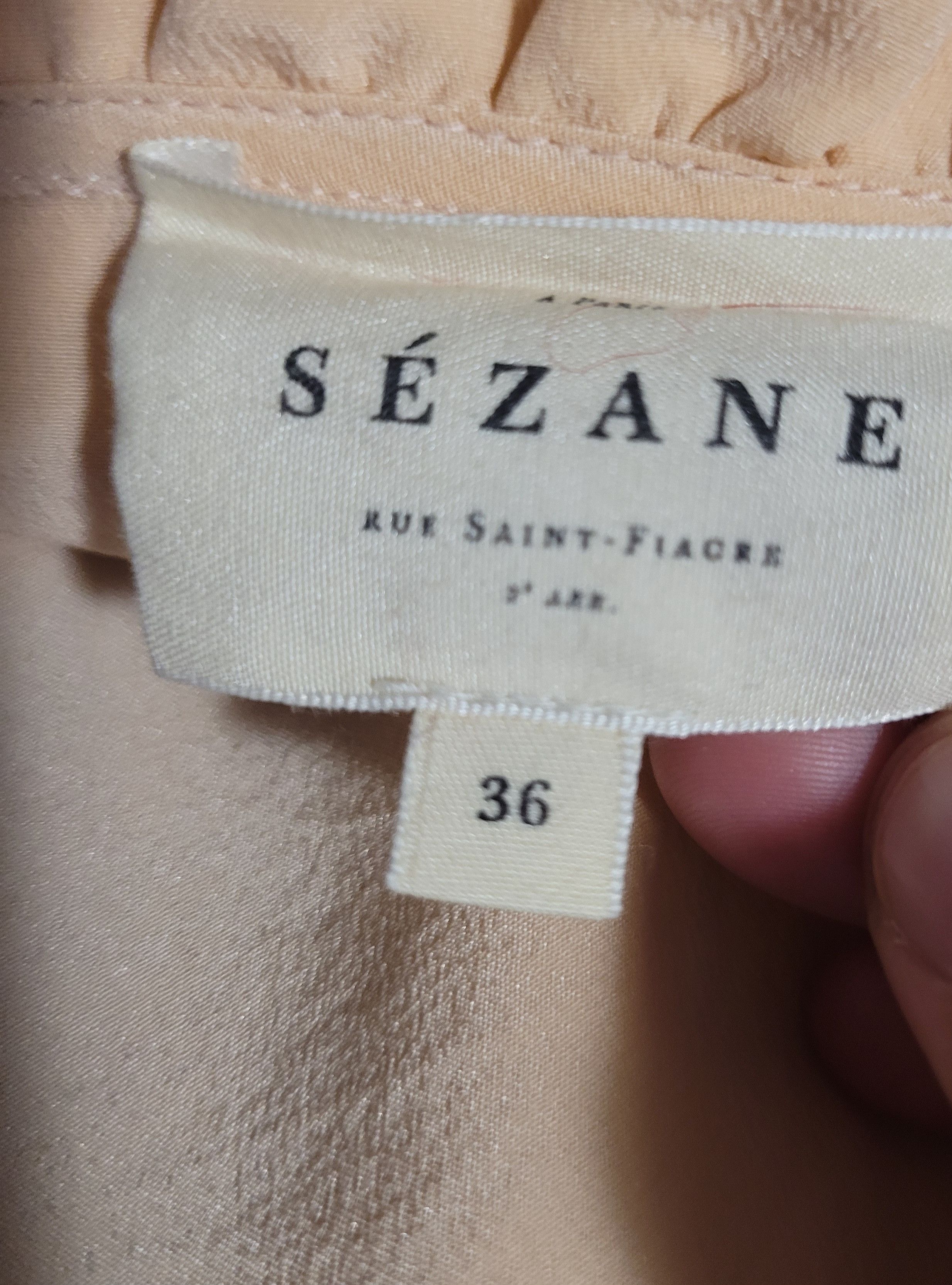 Sezane Chemise Sezane soie rose 36 fêtes rétro vintage Size XS / US 0-2 / IT 36-38 - 3 Thumbnail
