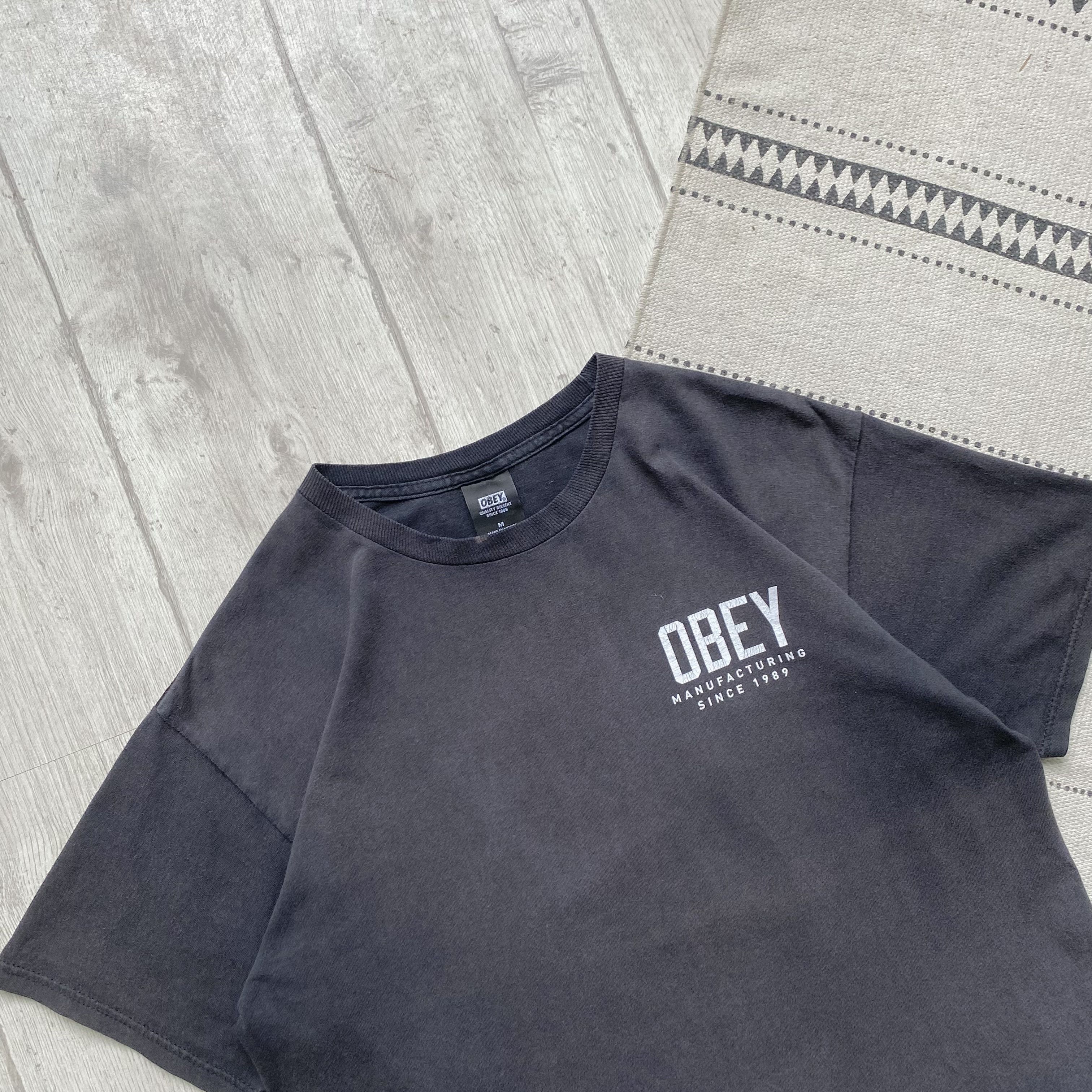 Obey 🛹 Vintage Faded Obey tee big logo Skater thrasher stussy Size US M / EU 48-50 / 2 - 3 Thumbnail