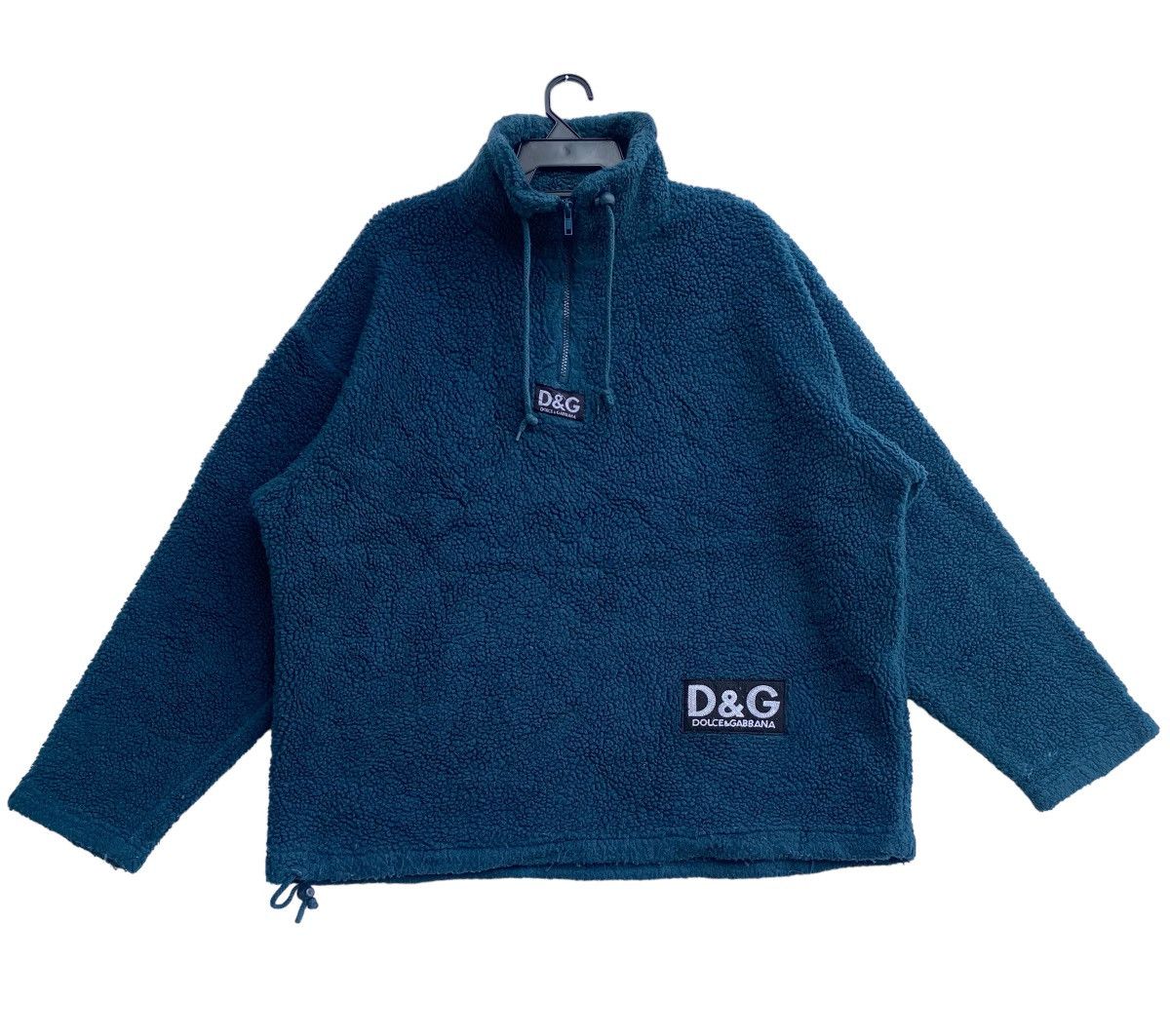 Dolce & Gabbana × Vintage Vtg 90s Dolce & Gabbana warm sherpa pullover Size US L / EU 52-54 / 3 - 1 Thumbnail