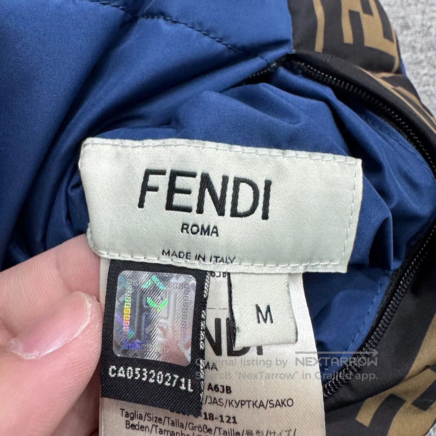 Fendi FENDI Double-sided down filling with printed patterns on b Size US M / EU 48-50 / 2 - 8 Thumbnail