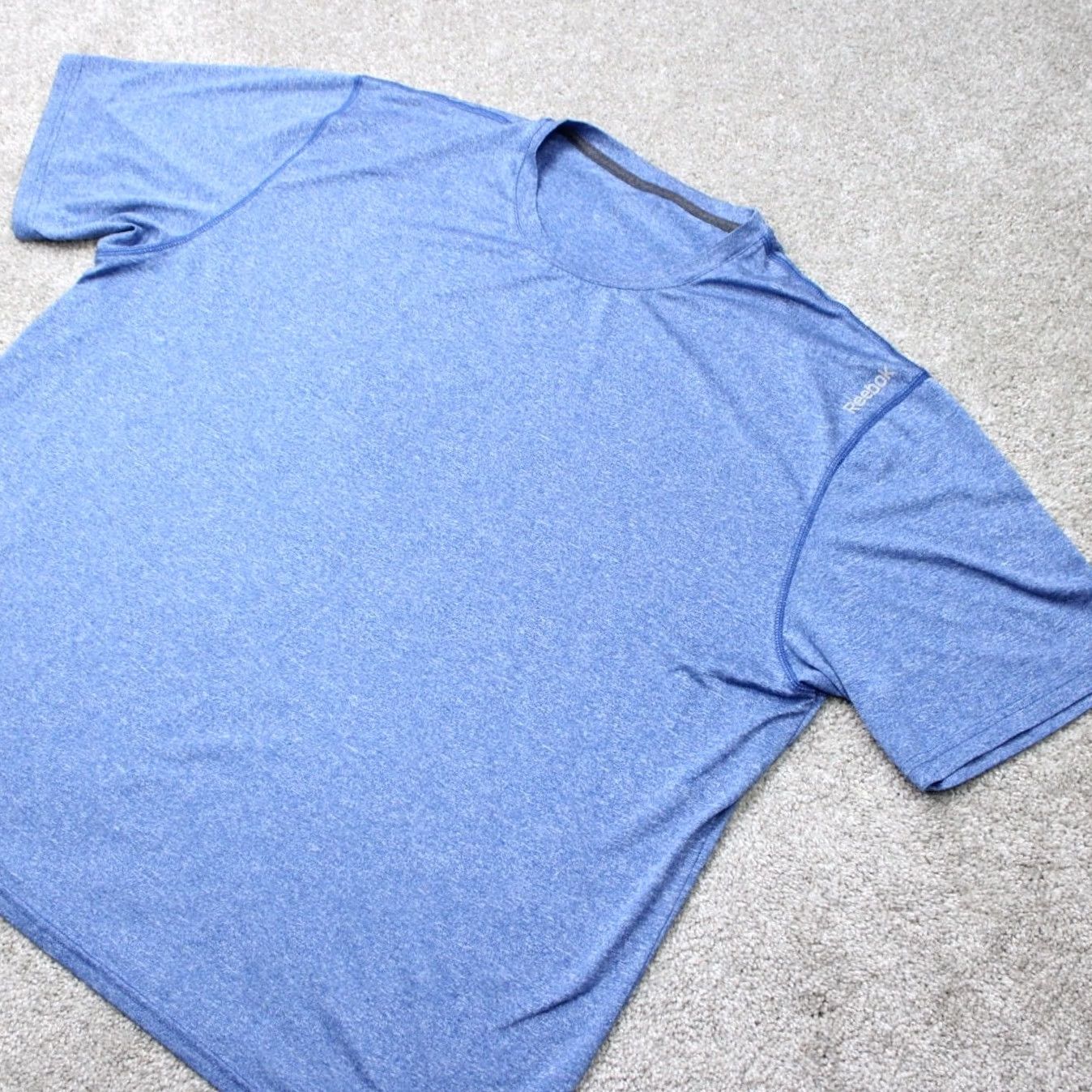 Reebok Reebok Shirt Mens 3XL XXXL Blue PlayDry Regular Fit Athletic Short Sleeve Shirt Mens 3XL Blue PlayDry Size US XXL / EU 58 / 5 - 2 Thumbnail